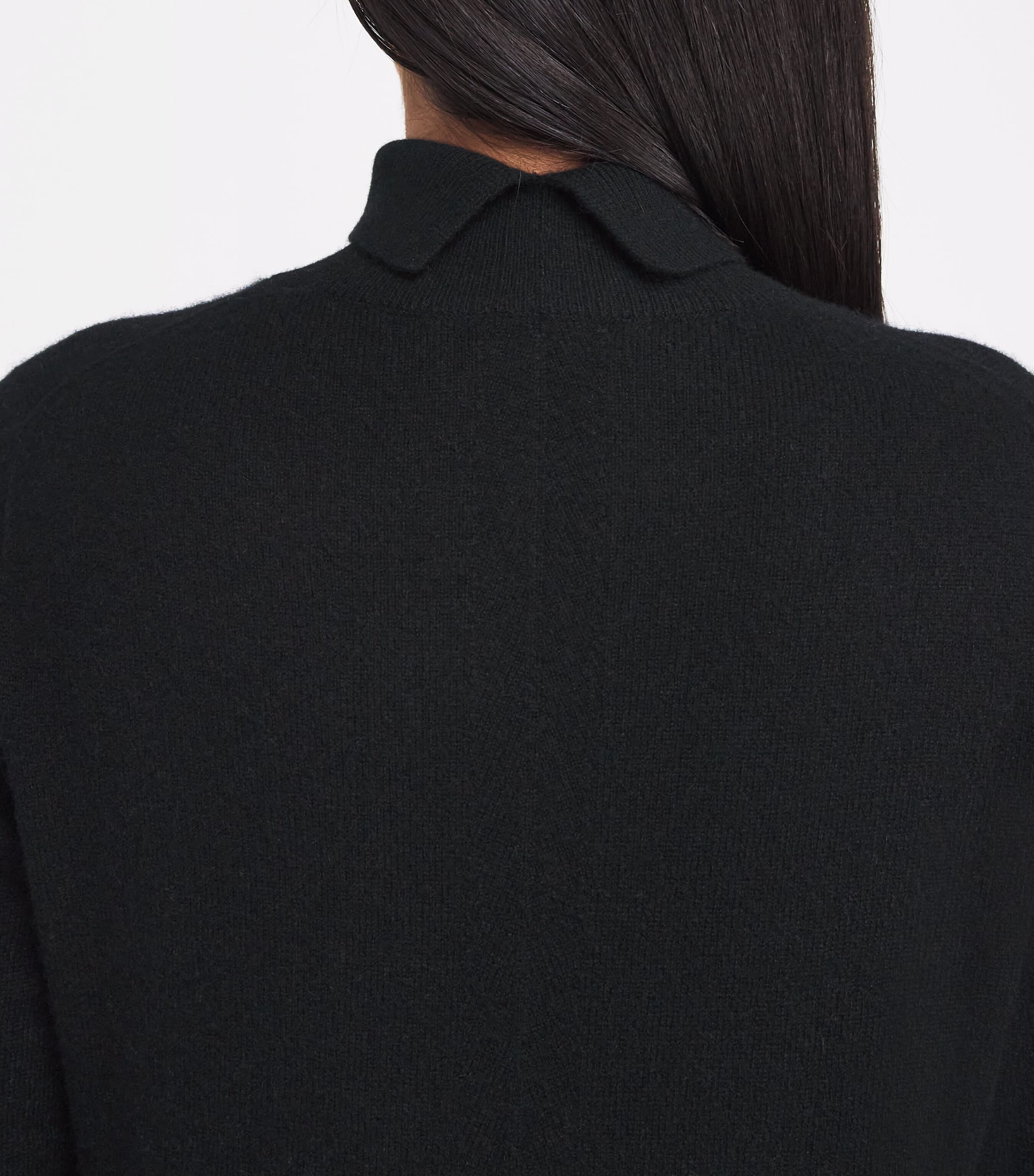 Light Pure Cashmere High-Neck Sweater BLACK Image 6