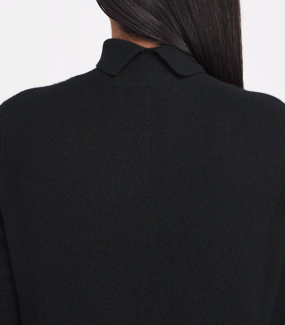 Light Pure Cashmere High-Neck Sweater BLACK Image 6