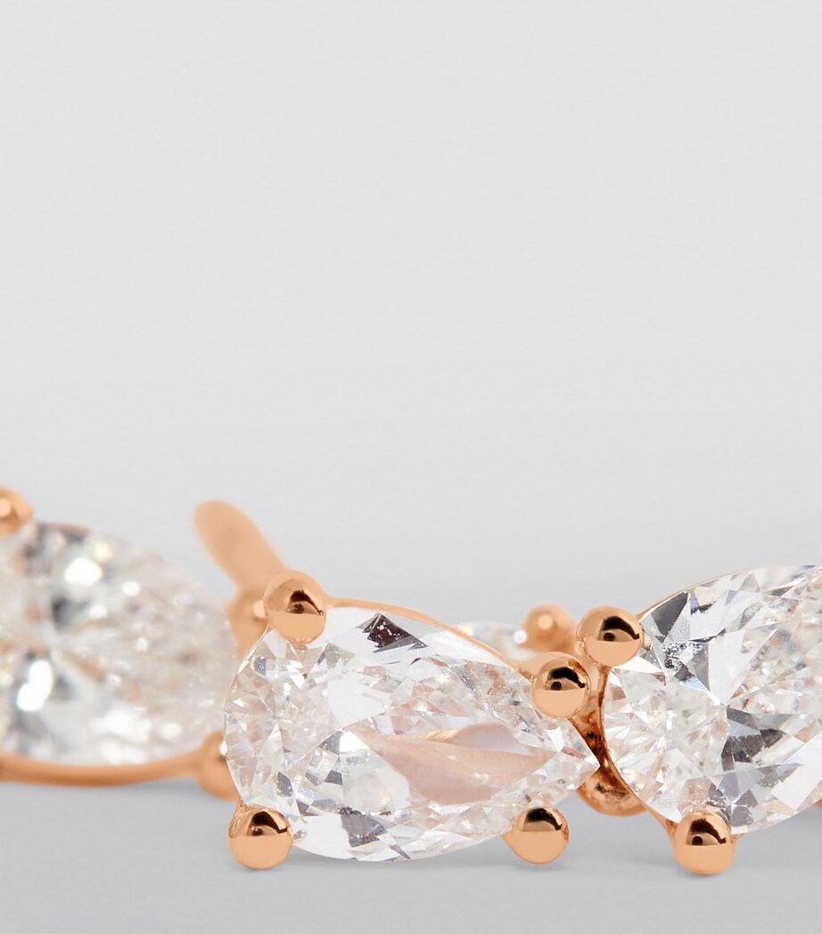 Anita Ko Rose Gold and Diamond Daphne Double-Piercing Single Earring Rose Gold Image 6