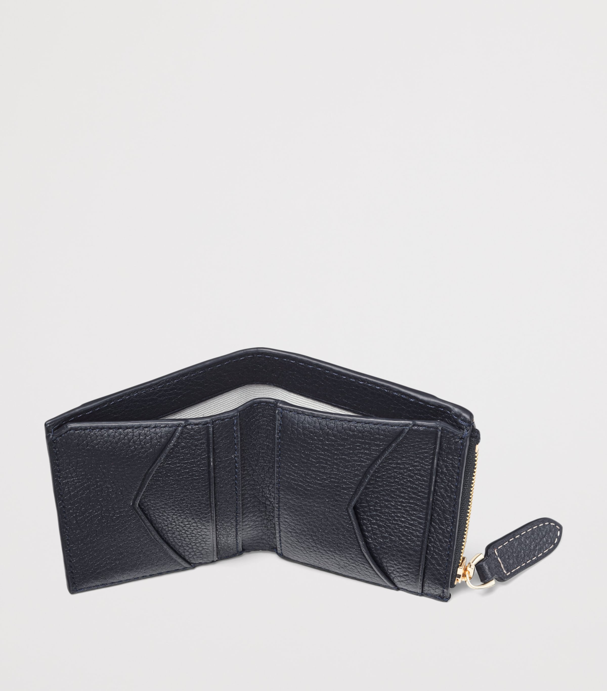 Aspinal Of London Leather Hudson Pocket Wallet Navy Image 5