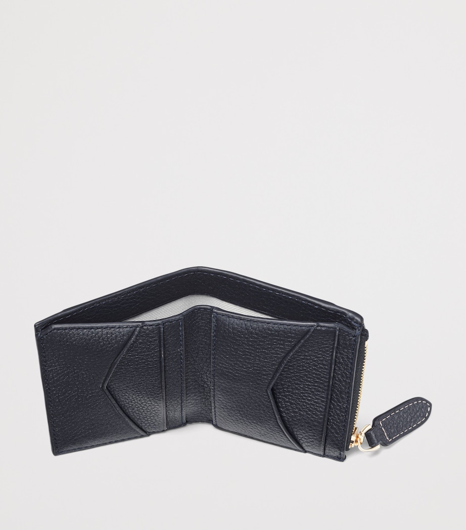 Aspinal Of London Leather Hudson Pocket Wallet Navy Image 5