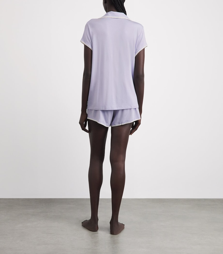 Eberjey Womens Frida Short Pyjama Set Ldiv Lavender D Image 4