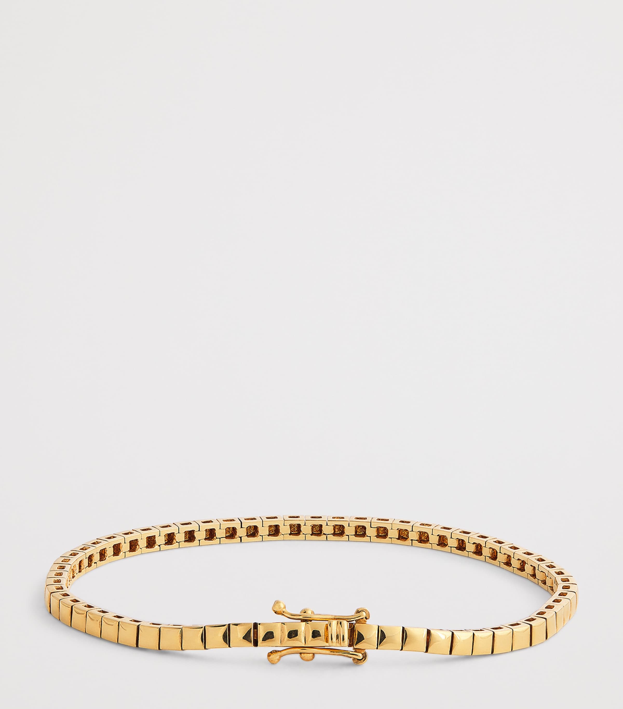 Yellow Gold Square Tennis Bracelet YELLOW GOLD Image 3