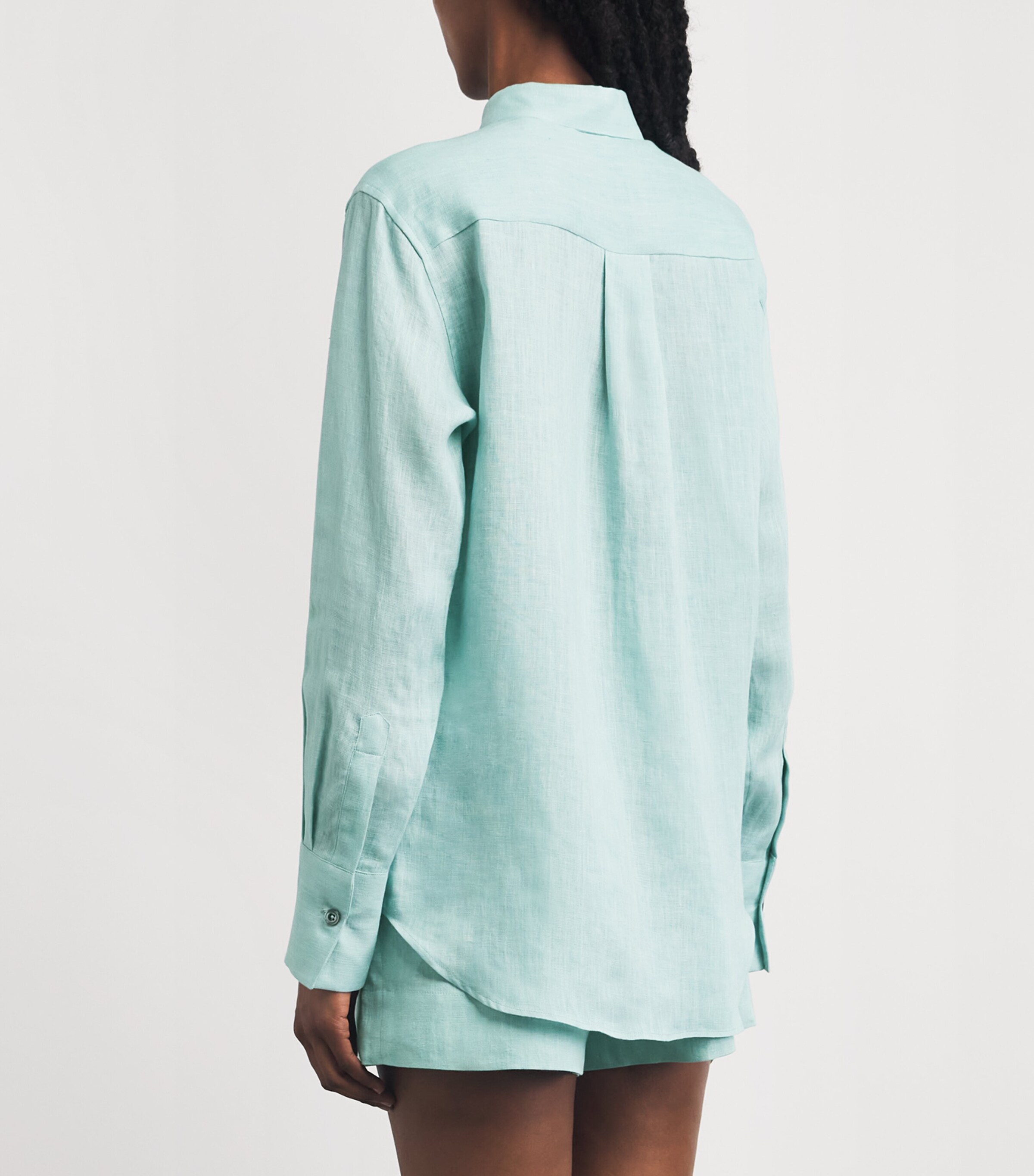 Eleventy Womens Linen Long-Sleeve Shirt Giada Image 5