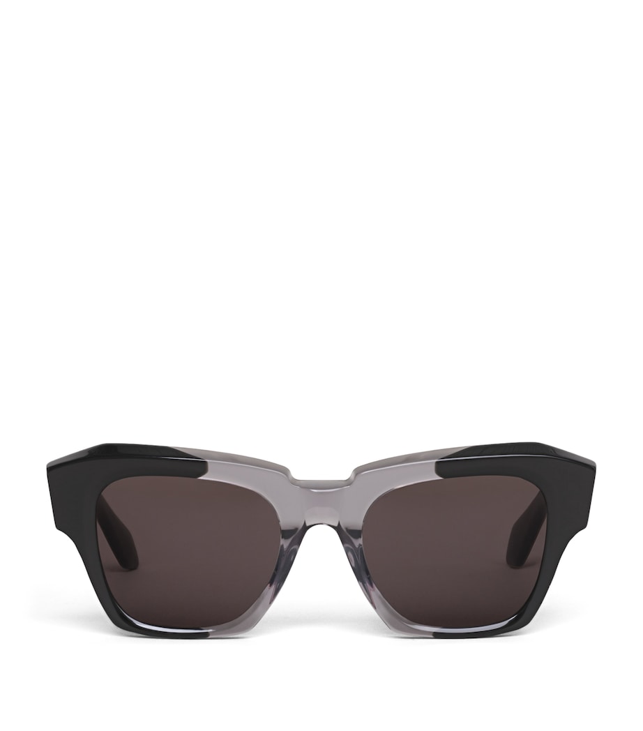 Alaïa Acetate Melted Square Sunglasses Black/grey Image 1
