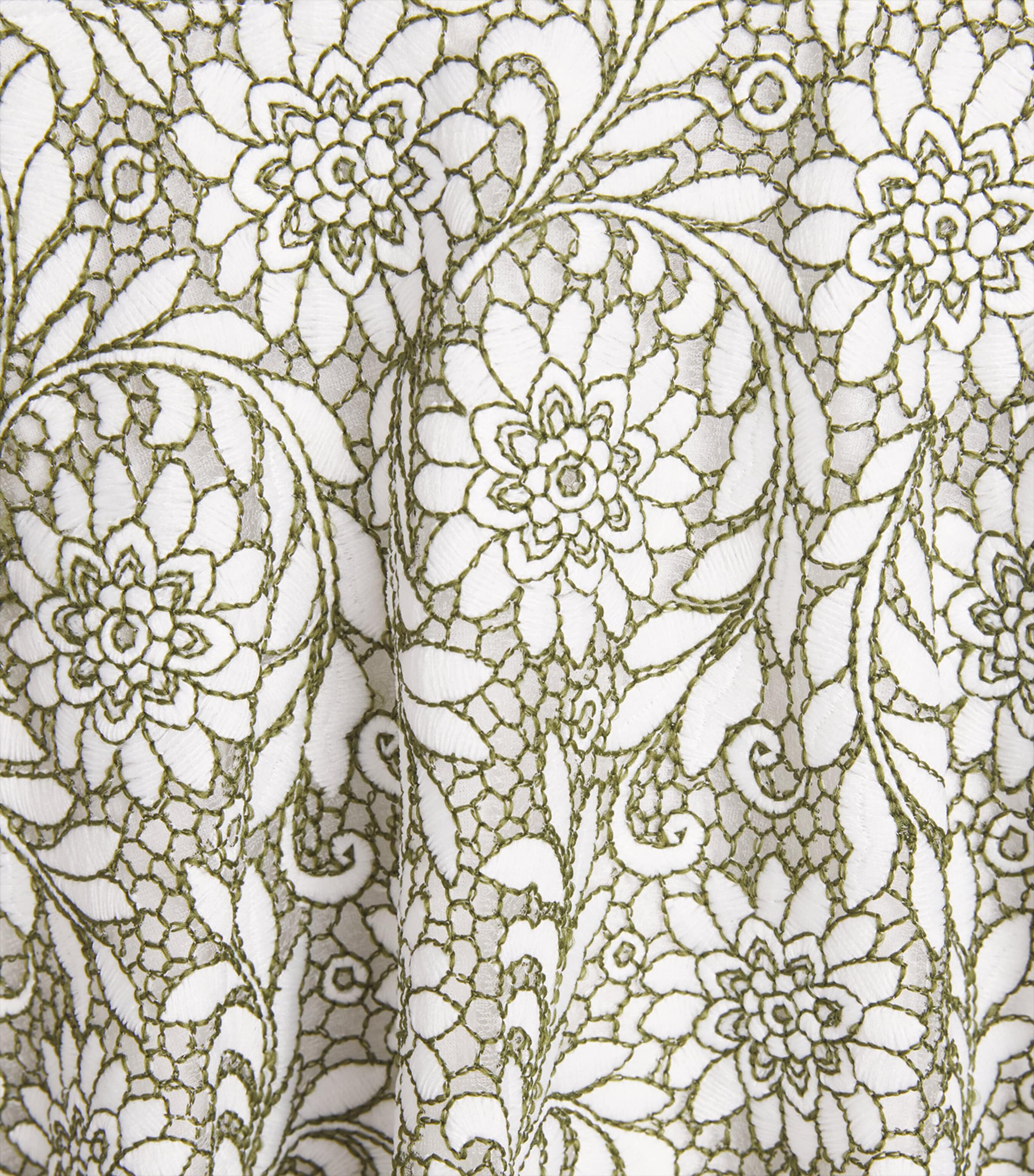 MARLO Embroidered Primrose Dress (3-14 Years) Khaki Image 3