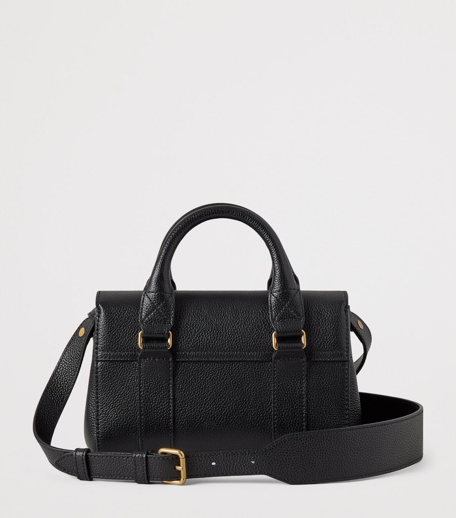 Mini Leather Bayswater Satchel Bag BLACK Image 3
