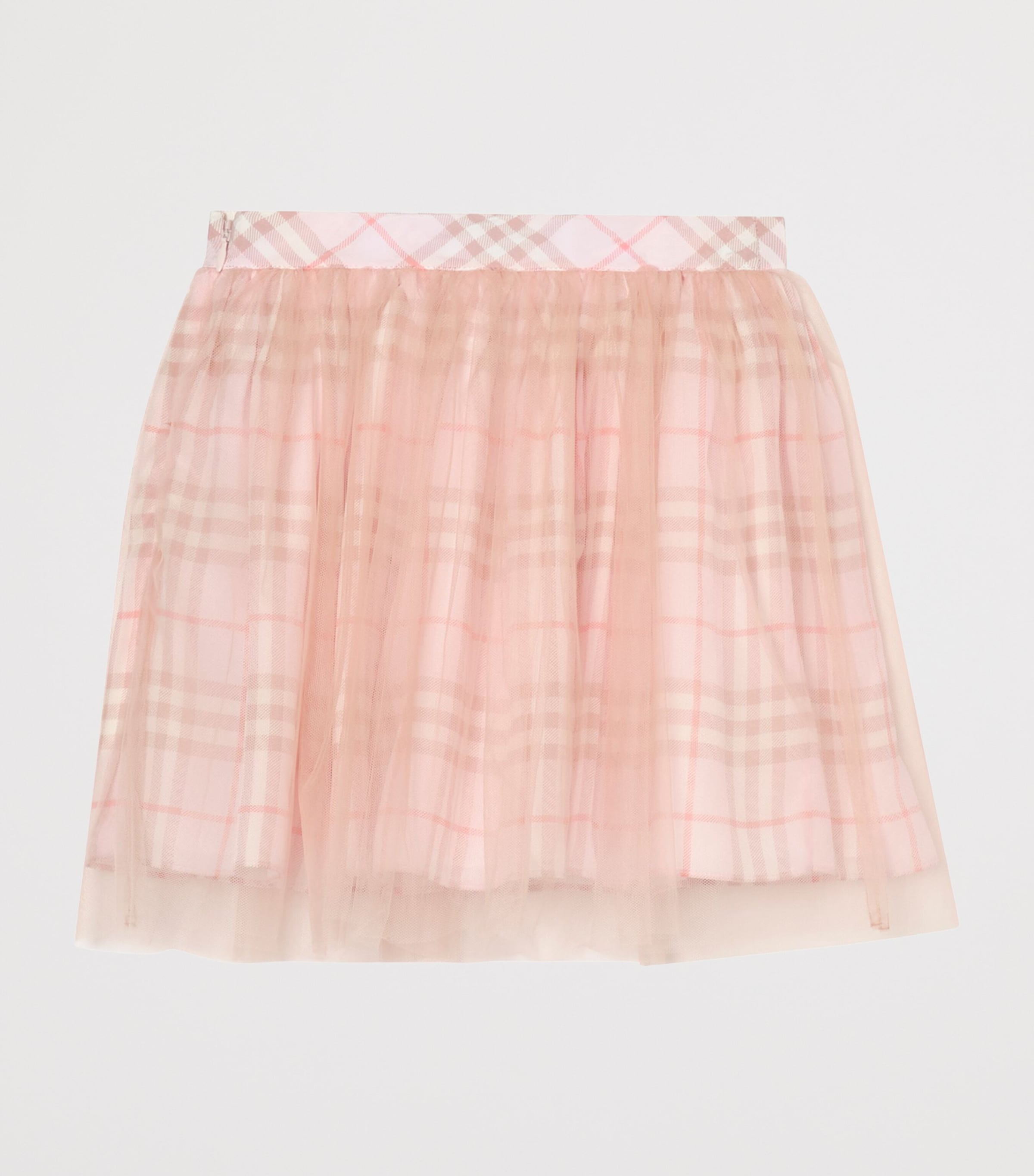 Burberry Kids Silk Check Skirt (4-12 Years) Quartz Rose Ip Check Image 2