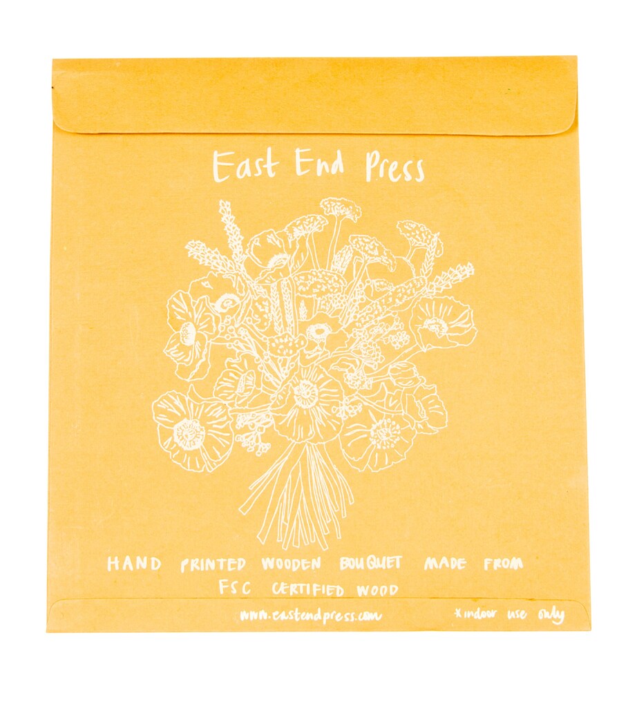East End Press Poppy Bouquet Decorative Wreath Mixed Image 3