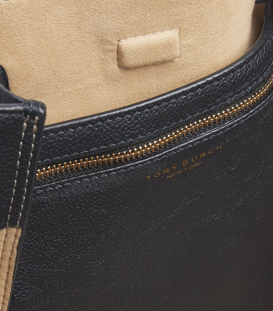 Leather Romy Tote Bag 001 BLACK Image 4