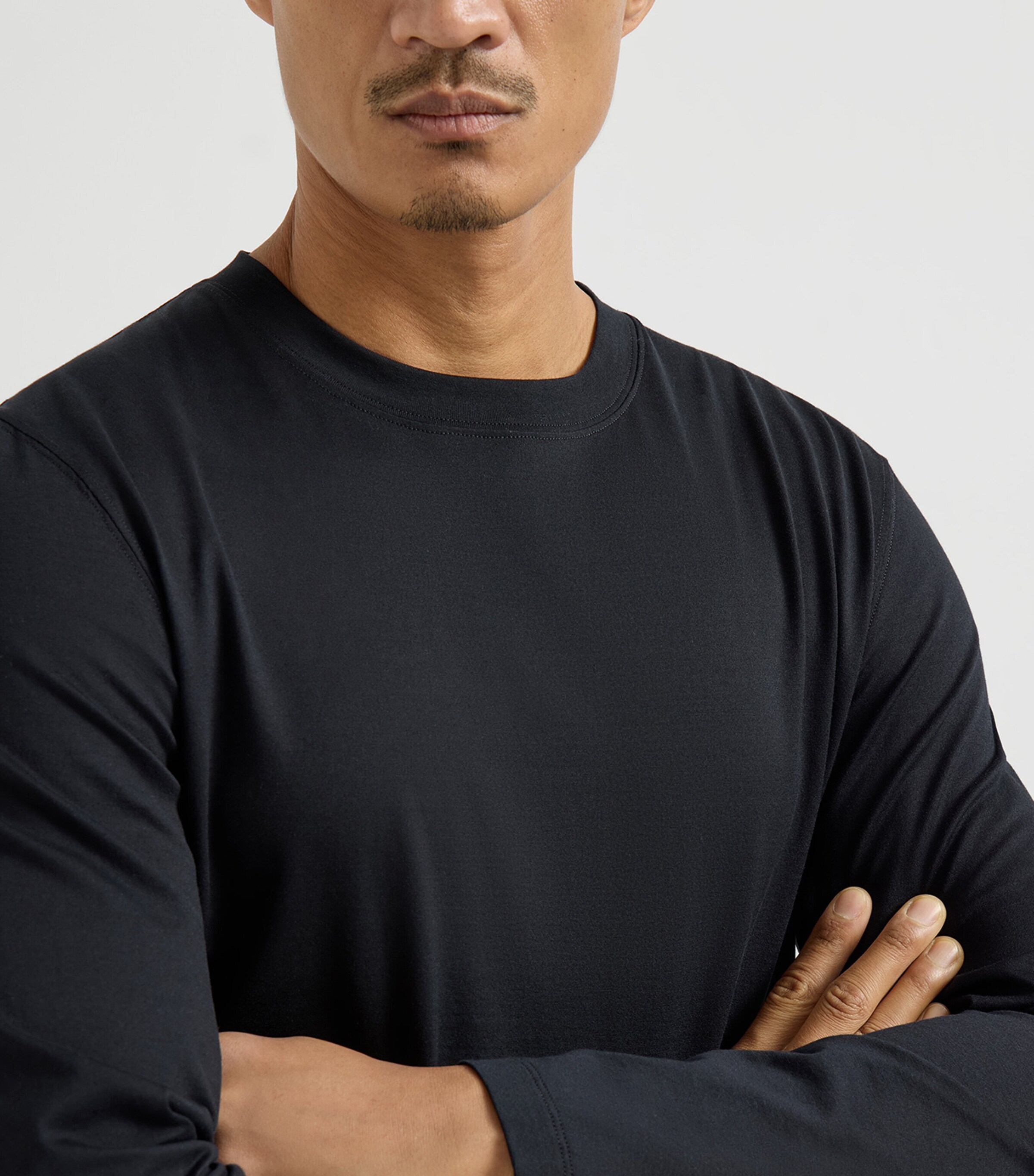 Brunello Cucinelli Mens Cotton Long-Sleeve T-Shirt Image 6
