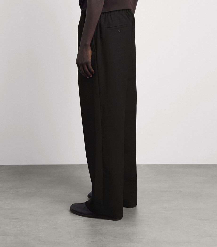 Sandro Paris Mens Oversized Tailored Trousers Black Image 5