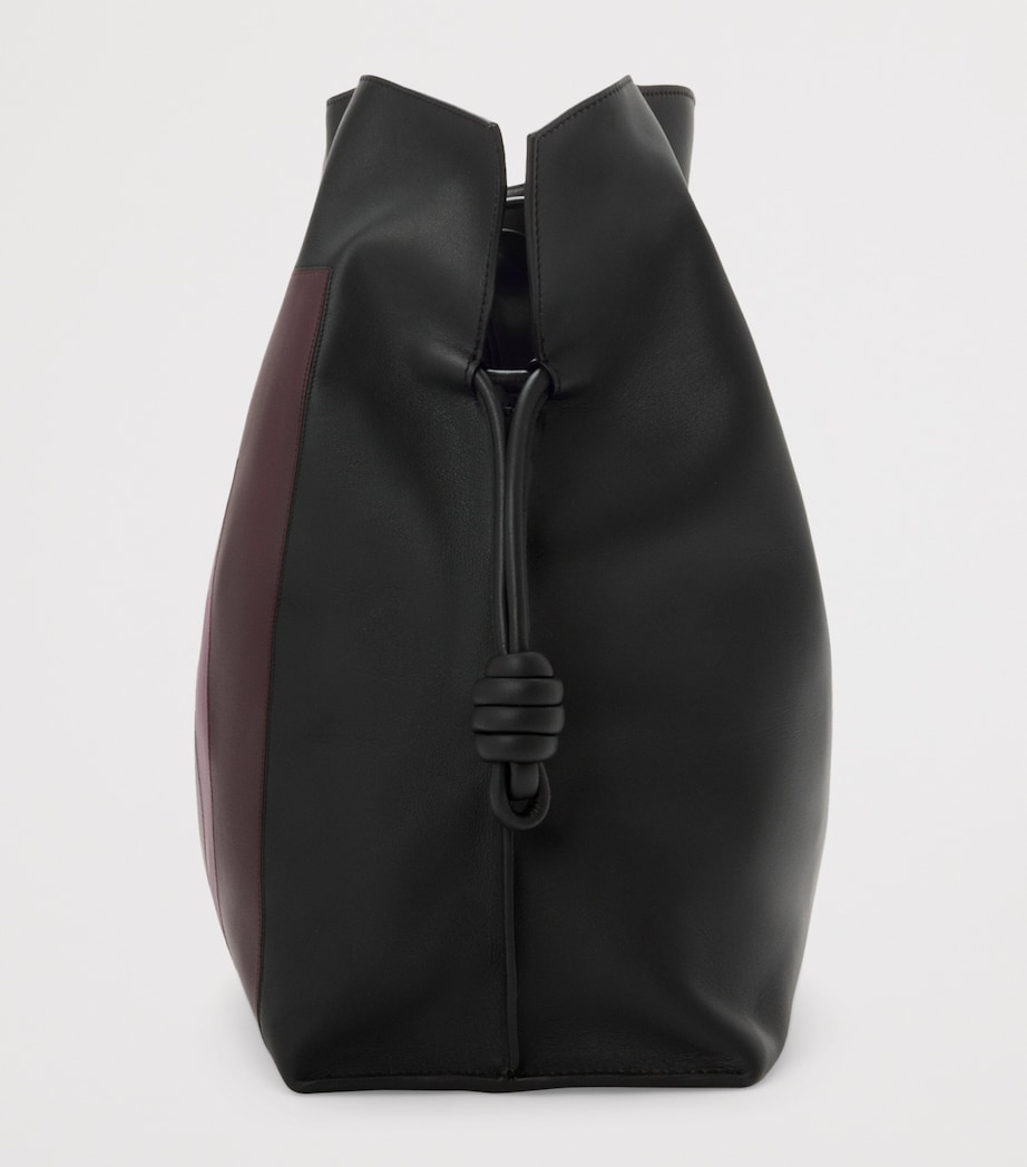 LOEWE x Albers Leather Flamenco Purse Black/burgundy Image 4