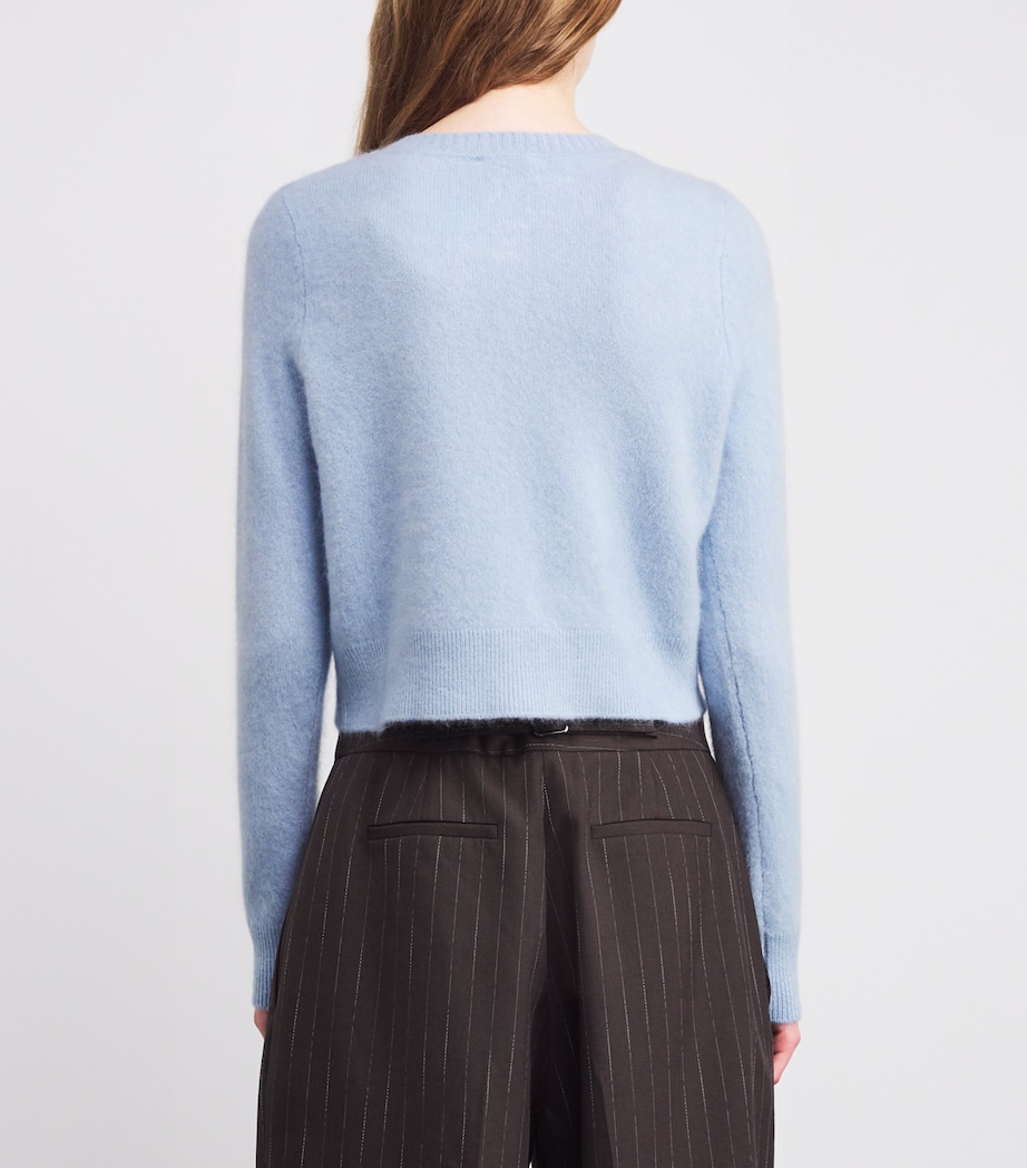 Wool Brushed Cardigan SKY Image 4