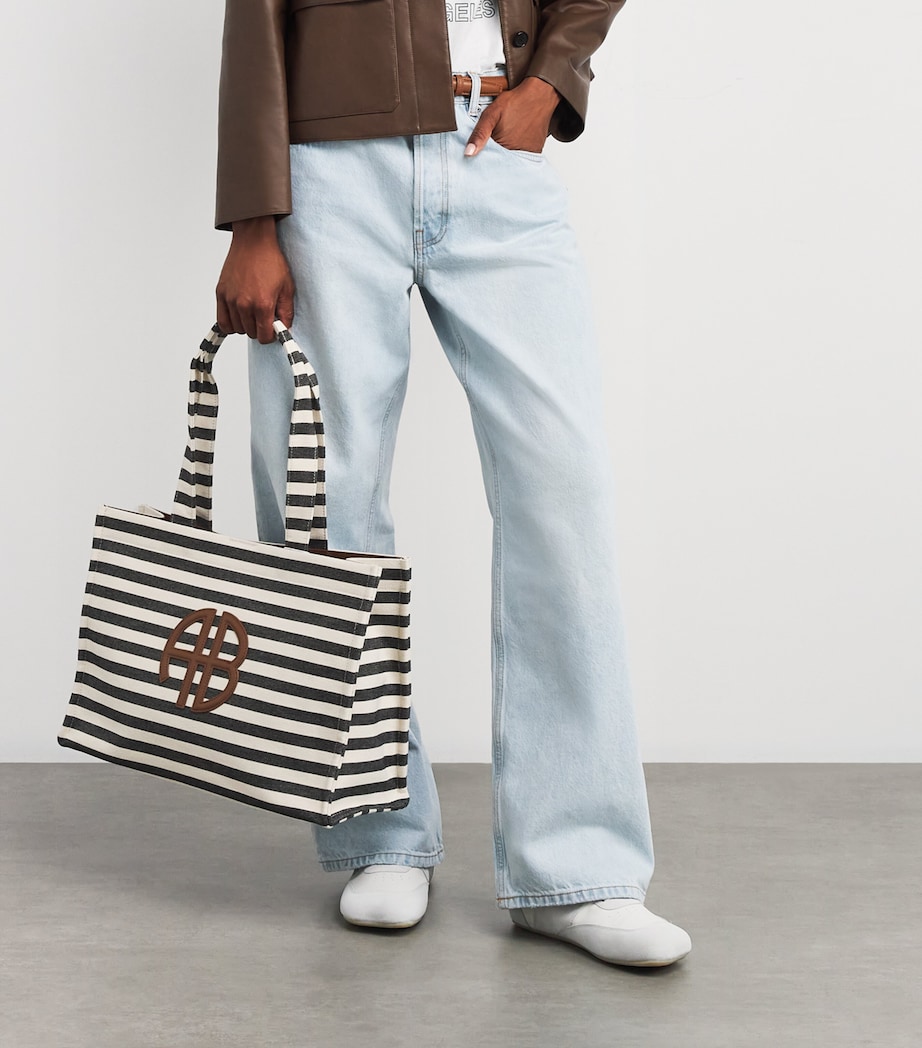 Stripe Logo Lara Tote Bag MULTI Image 2