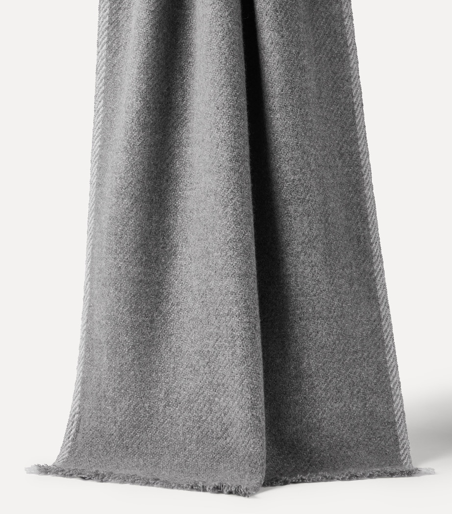 Brunello Cucinelli Cashmere Fringe-Trim Scarf Image 2