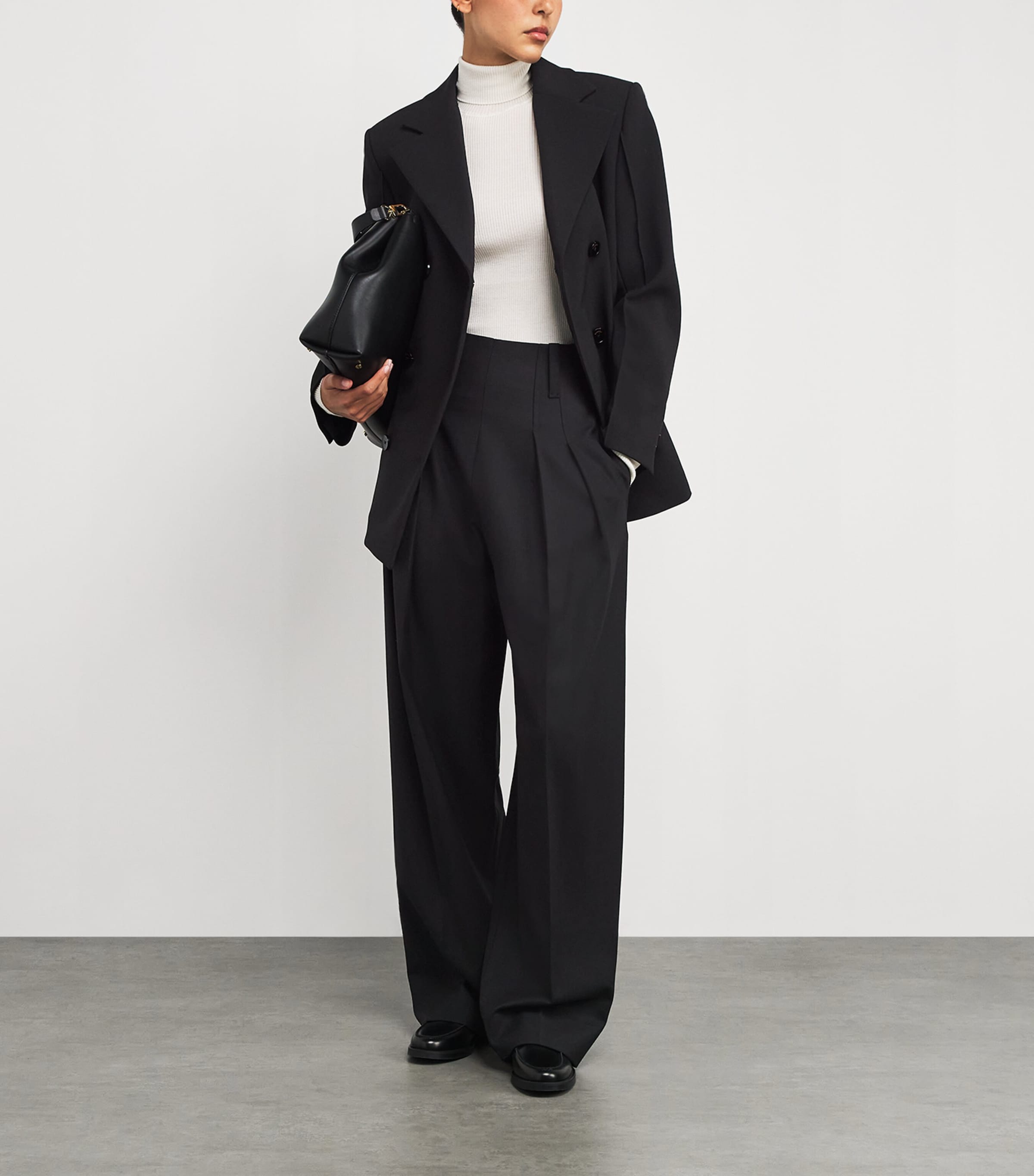 Double-Breasted Blazer BLACK Image 2