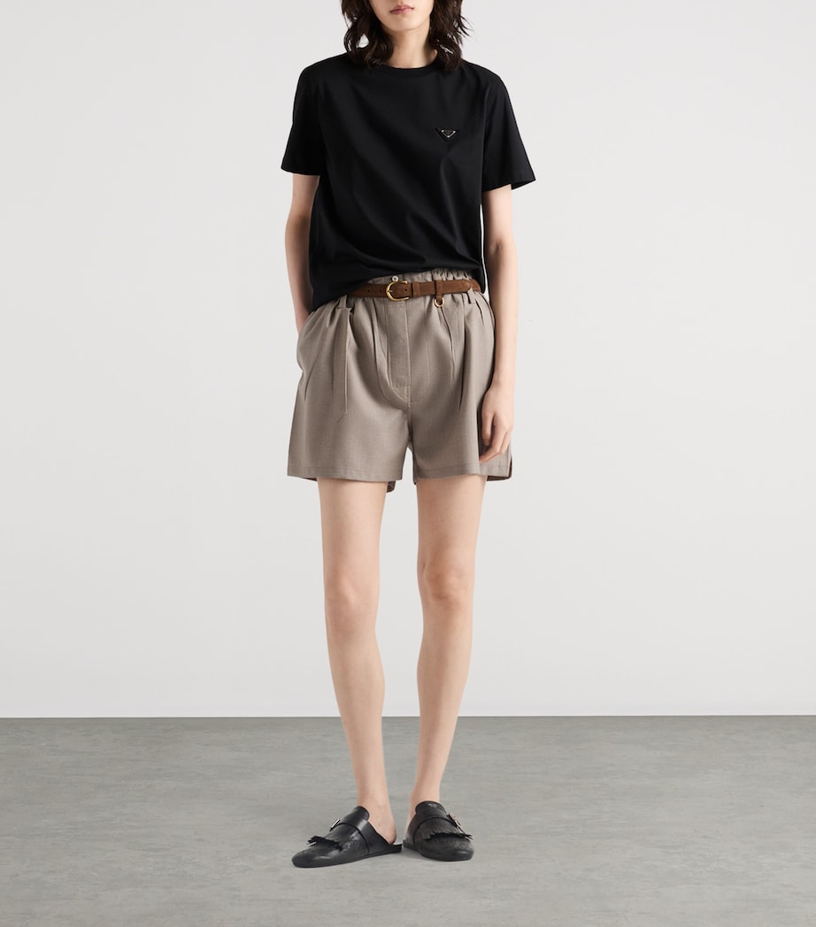 Cotton Distressed Logo T-Shirt F0002 Image 2