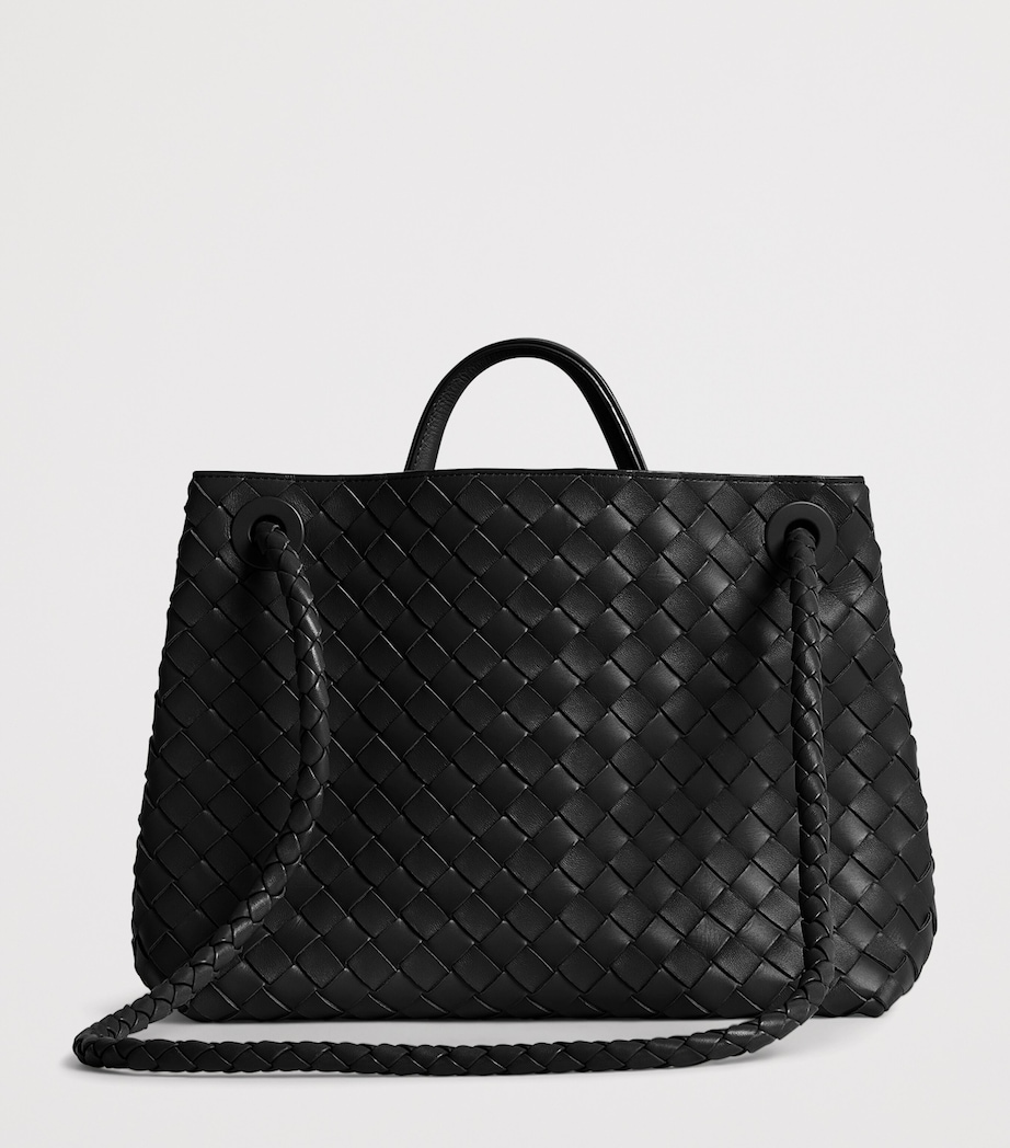 Leather Andiamo Top-Handle Bag BLACK-M BRASS-BLACK Image 7