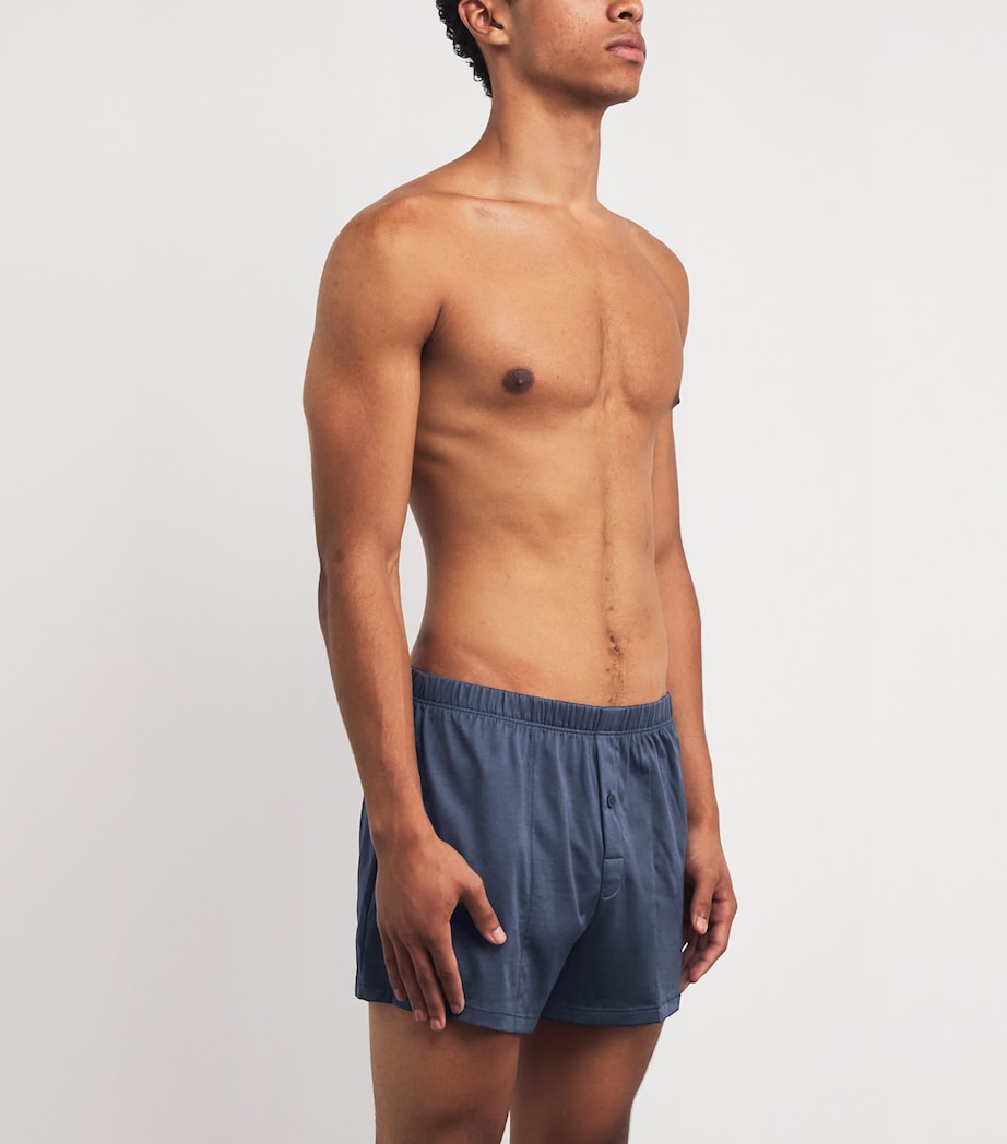 Cotton Sporty Boxer Shorts 2635 OMBRE BLUE Image 2