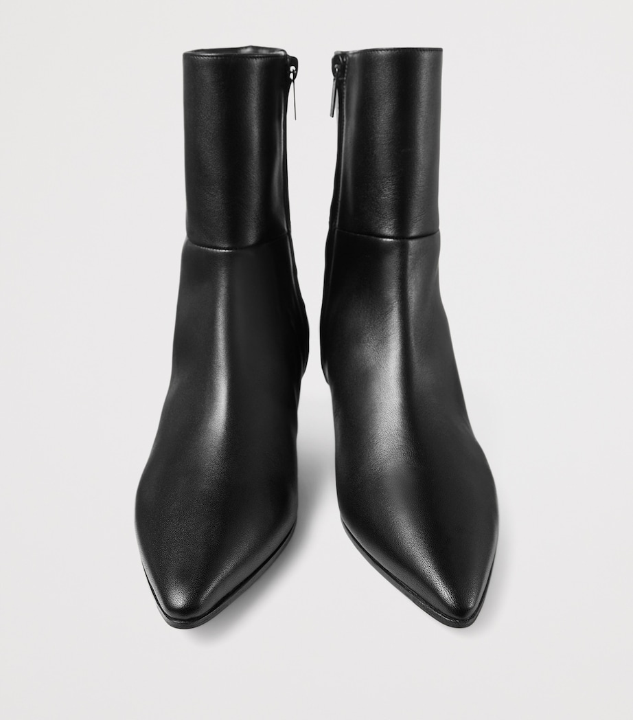 Lory 35 Leather Ankle Boots BLACK Image 3