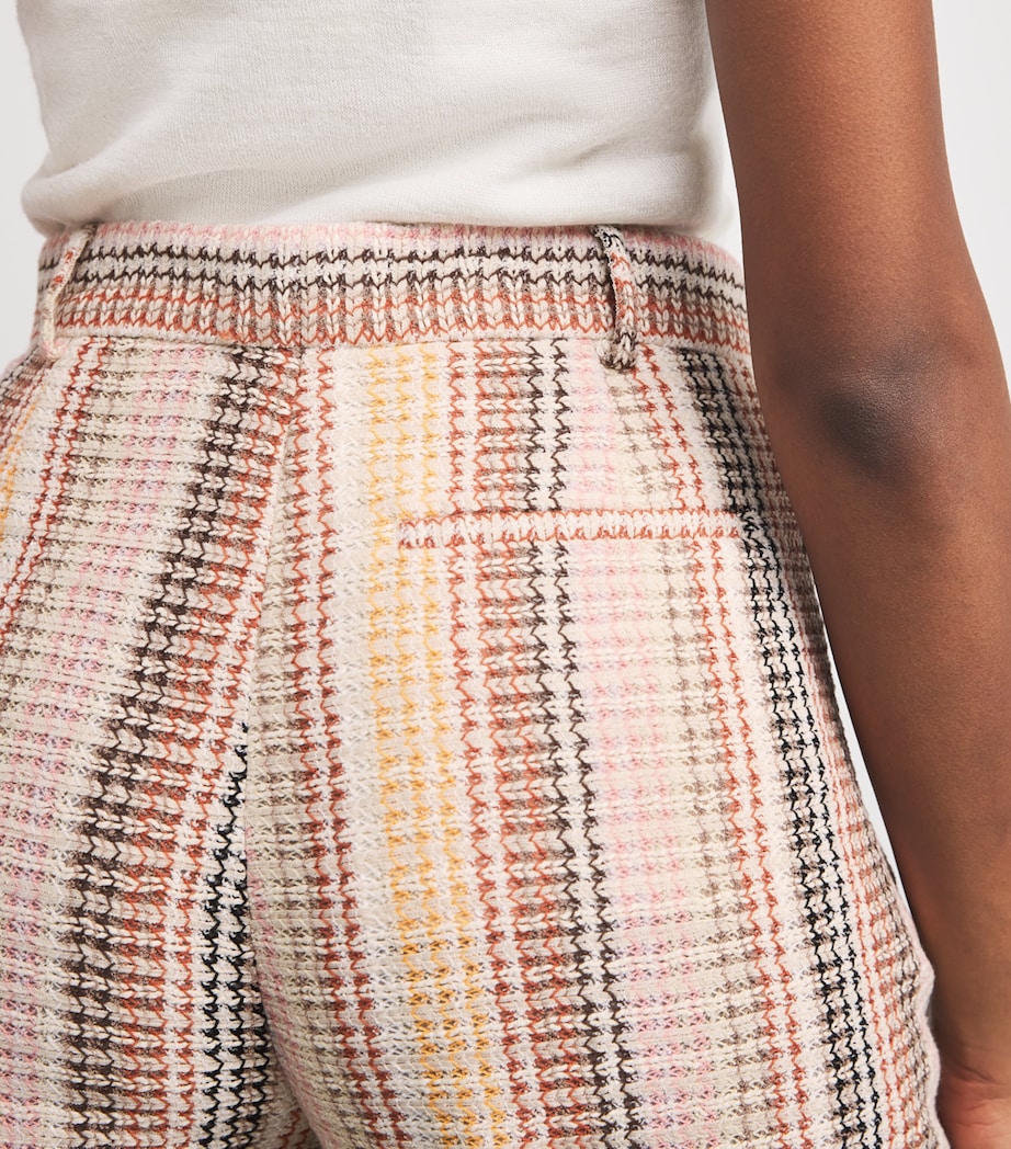 Cotton-Blend Stripe Straight Trousers S80CT MULTICOLOR Image 6