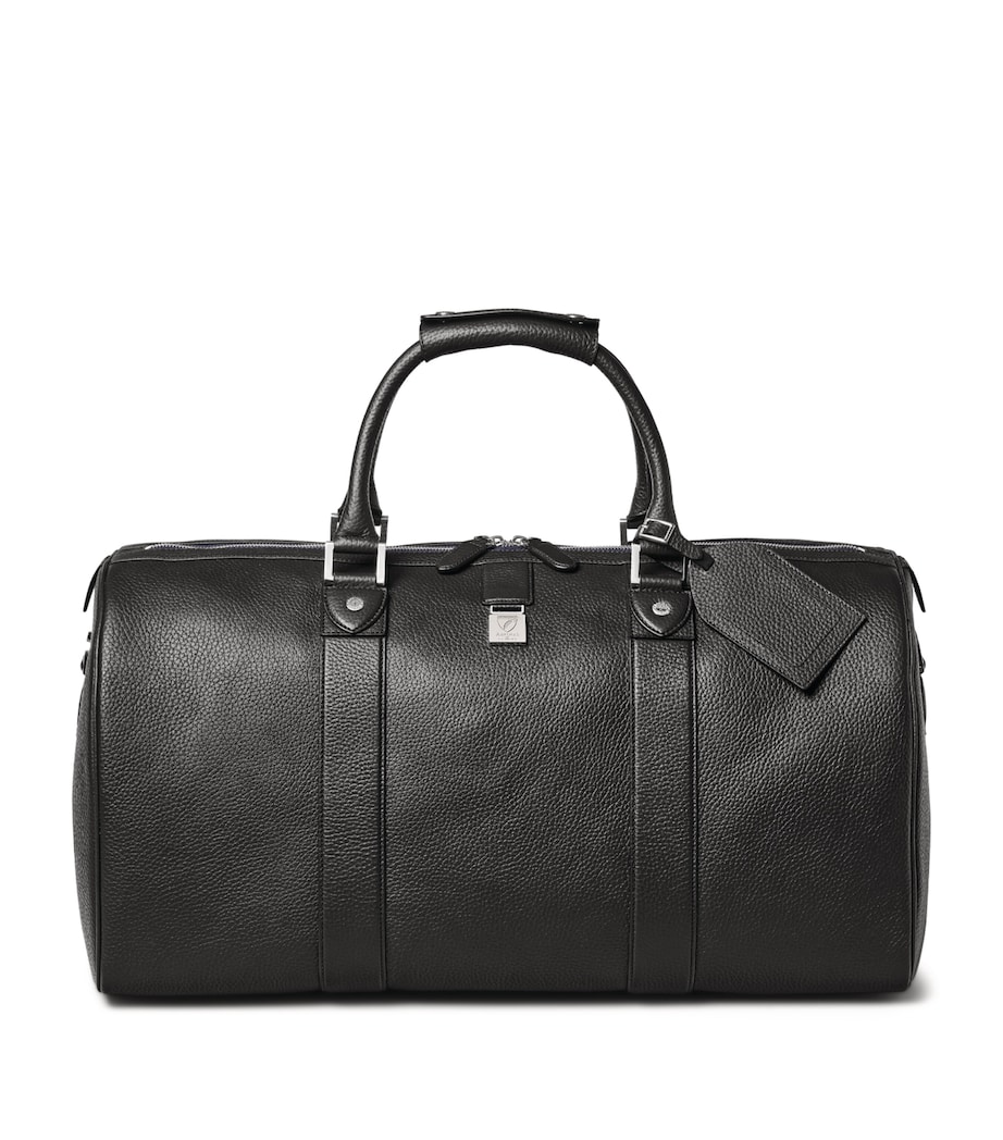 Leather Boston Holdall BLACK Image 3