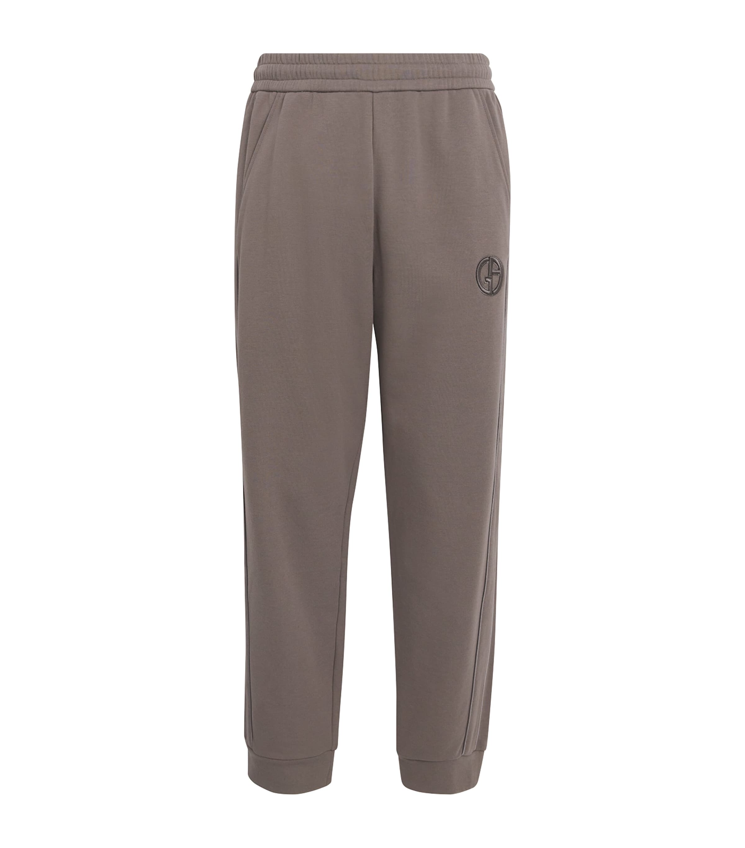 チノパンツ GIORGIO ARMANI COTTON JOGGER PANTS Stretch cotton jogger pants with contrasting band | Armani