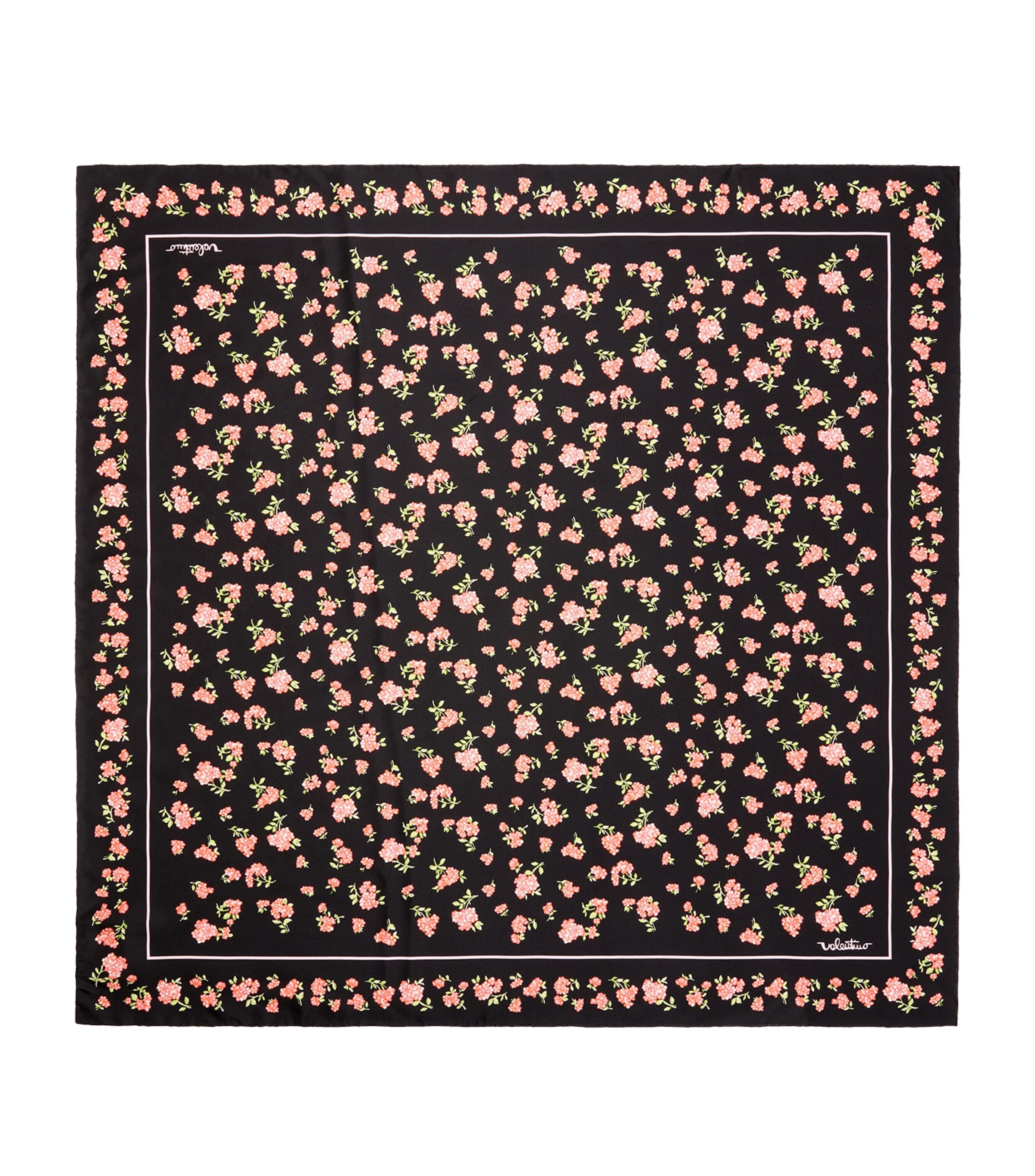 Valentino Garavani Silk Floral Scarf Fkv Image 2