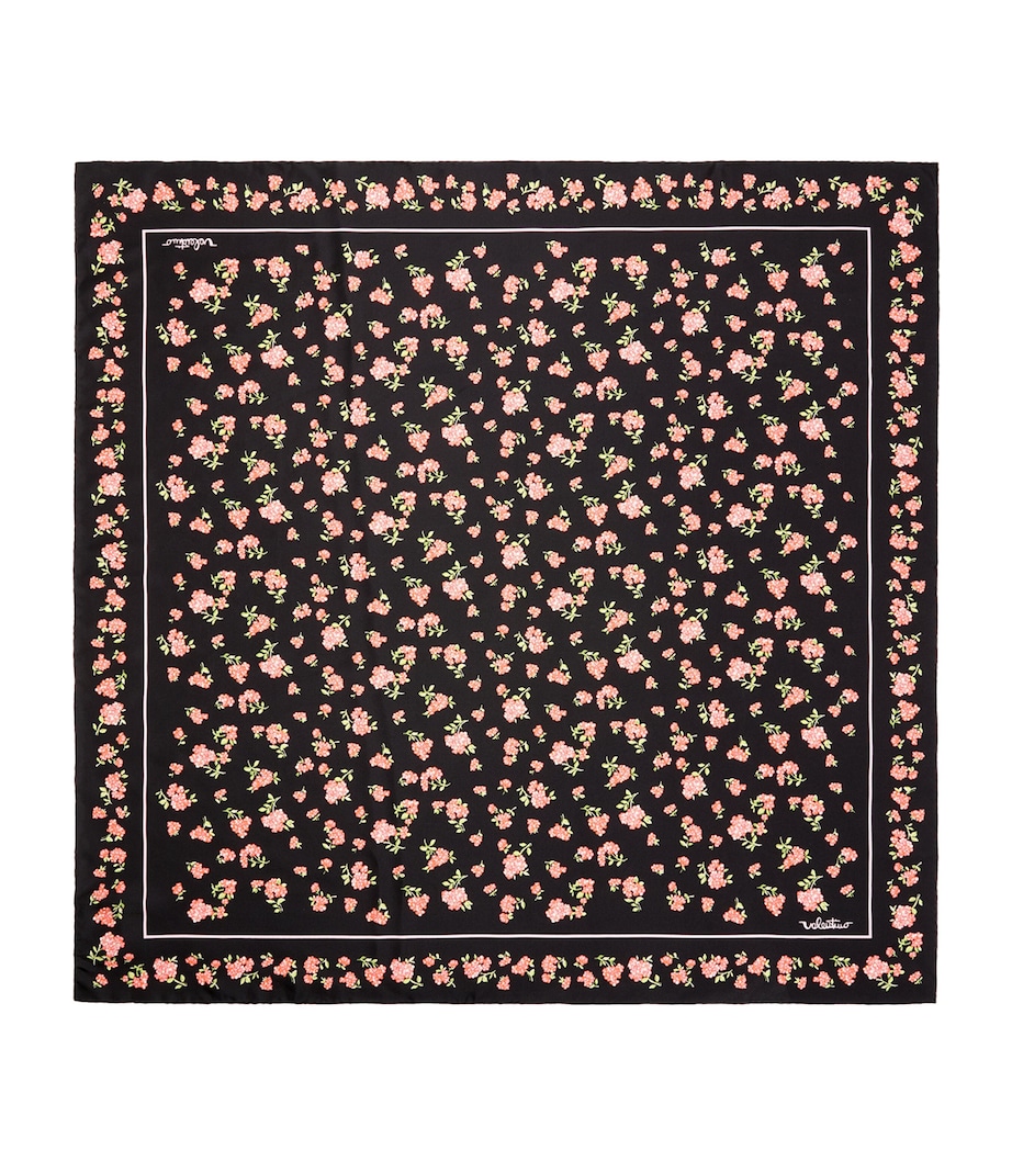 Valentino Garavani Silk Floral Scarf Fkv Image 2