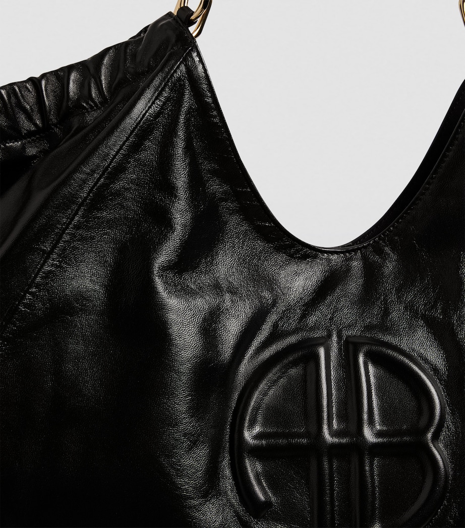 Leather Kate Tote Bag BLACK Image 3