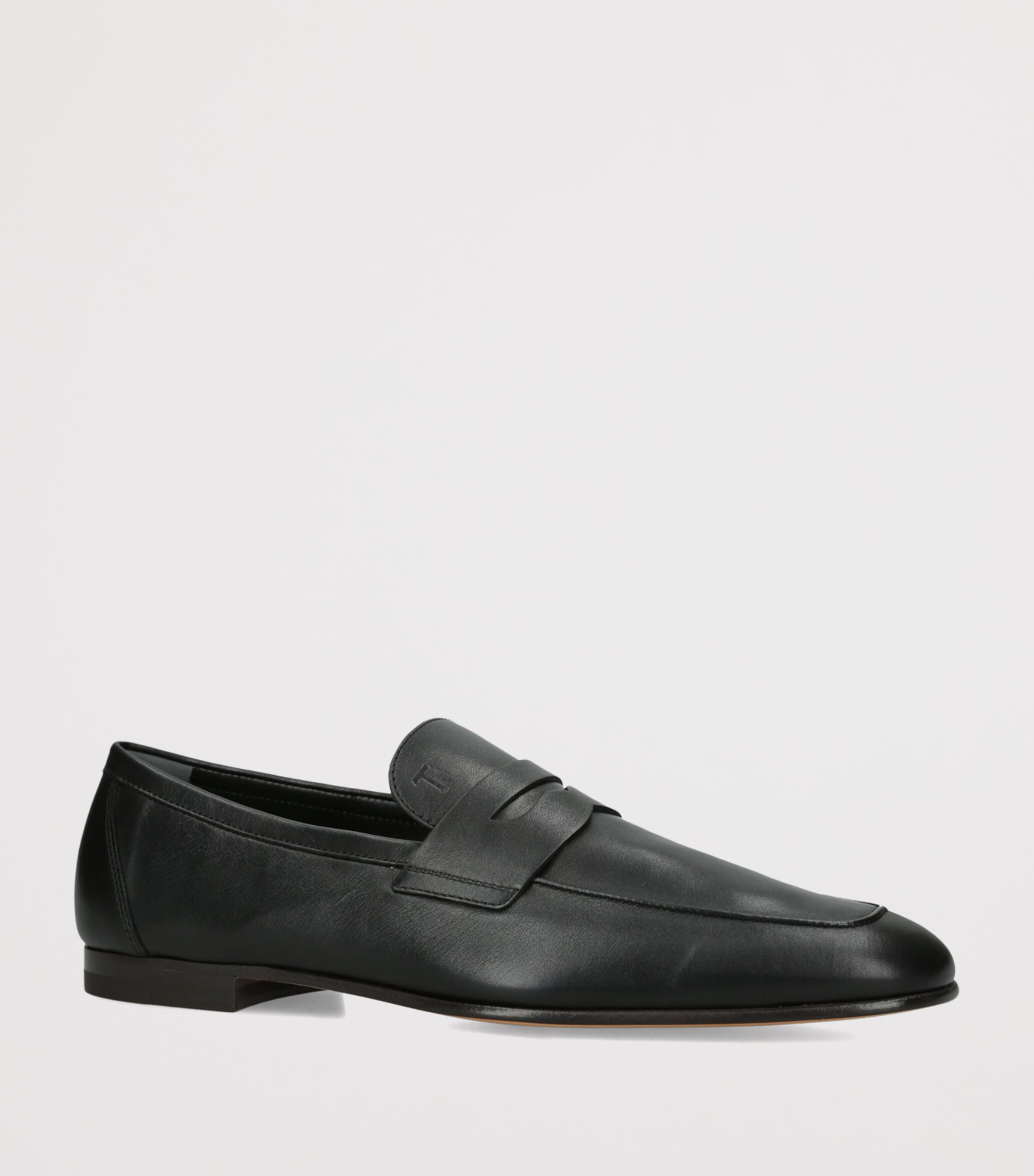 Tod's Leather Mocassino Loafers Black Image 2