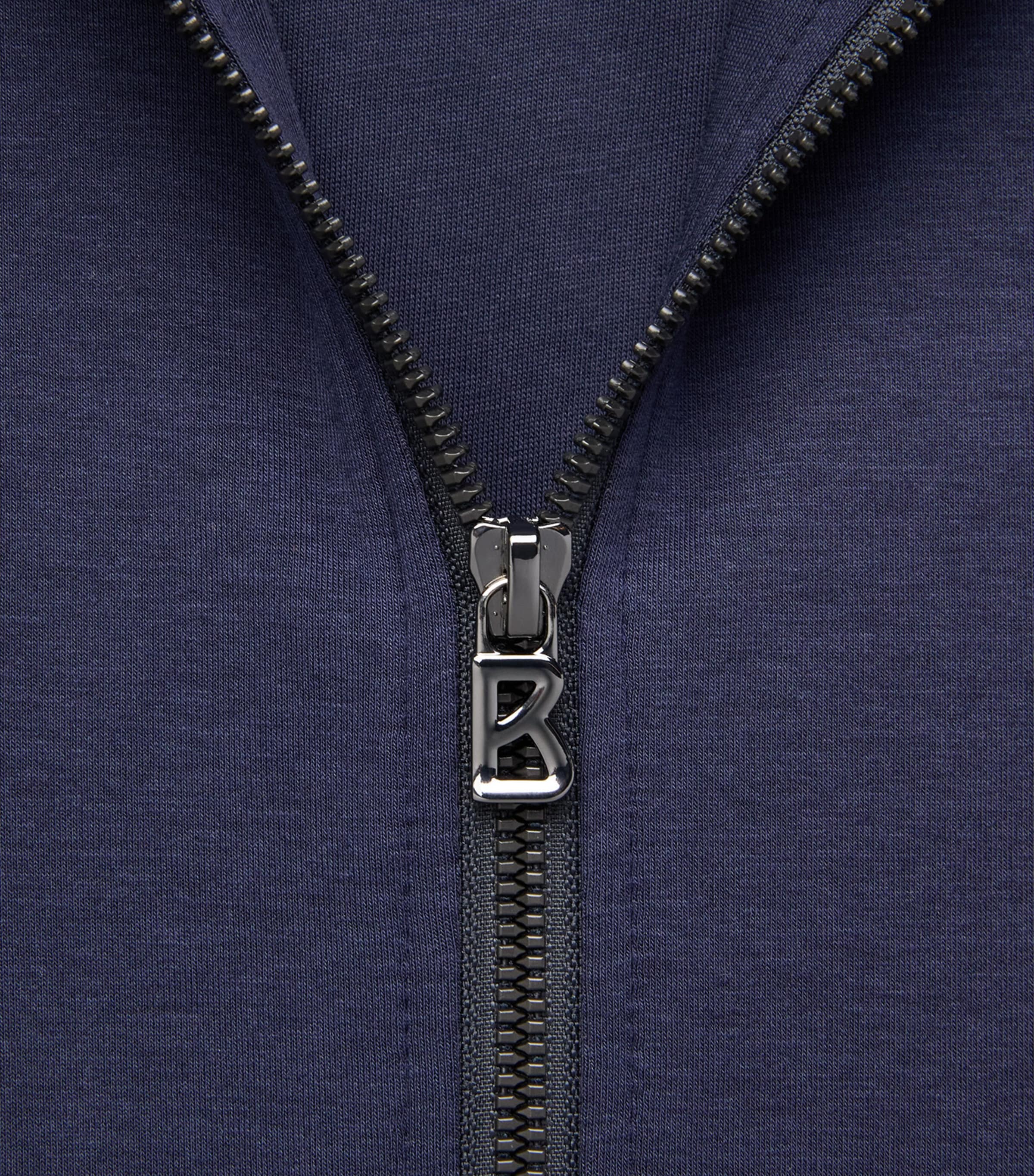 Bogner Mens Zip-Up Forest Hoodie Navy Image 2