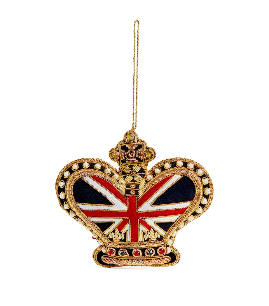 Beaded Crown Tree Decoration MULTI Image 1