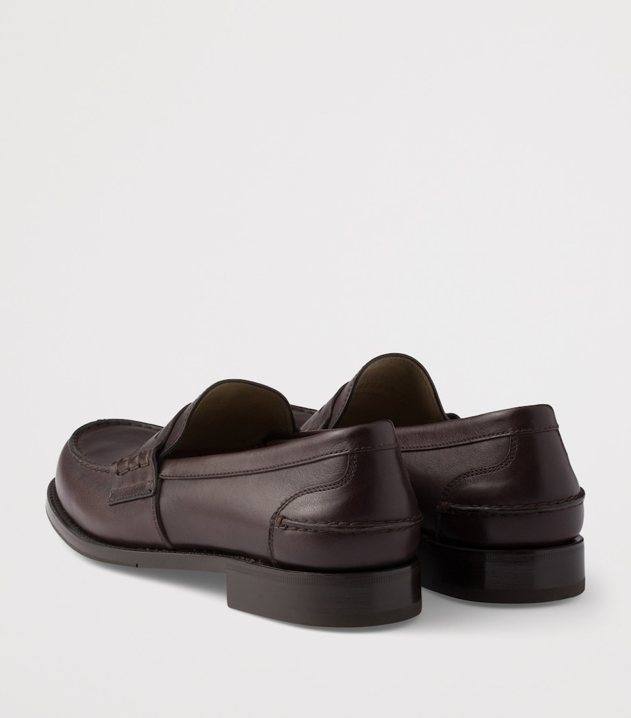 Prada Mens Leather Loafers Image 4