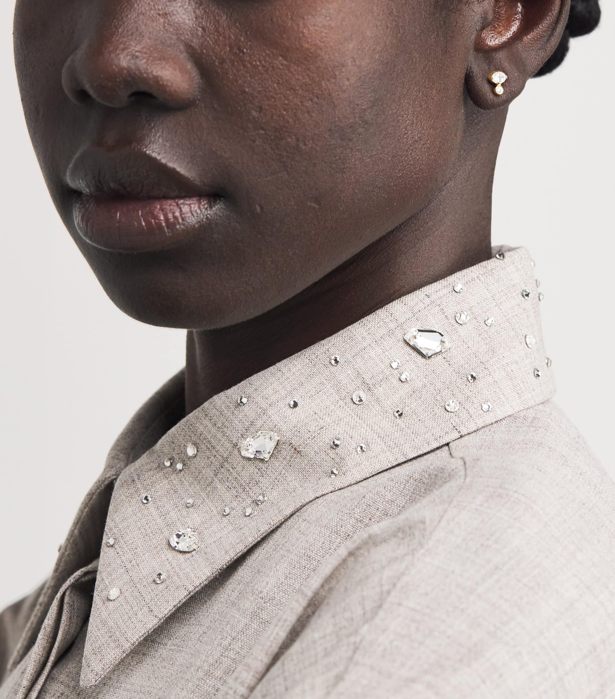 Yellow Gold and Diamond Sky Single Earring YELLOW GOLD Image 2