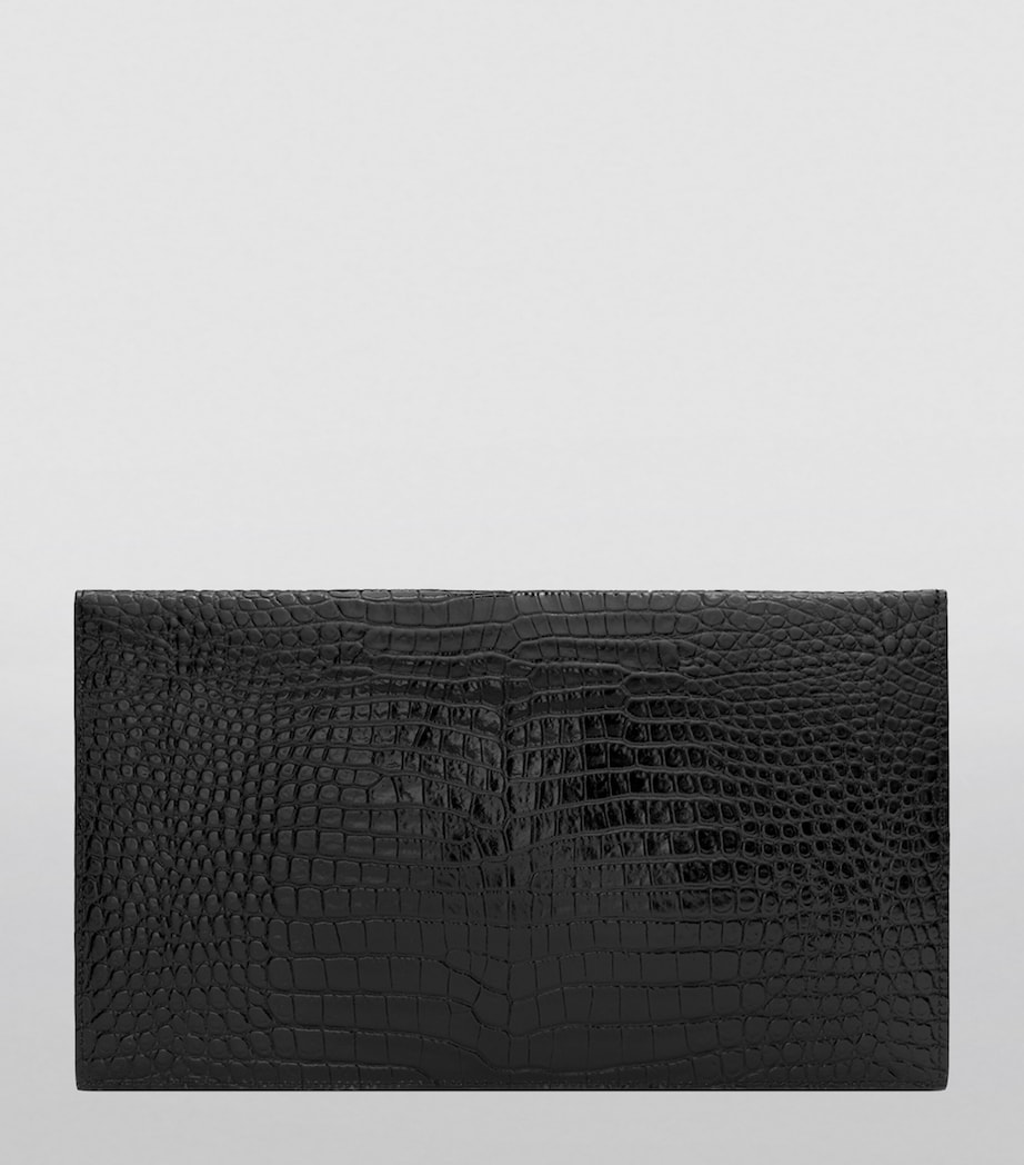 Croc-Embossed Uptown Envelope Pouch 1000 Image 2