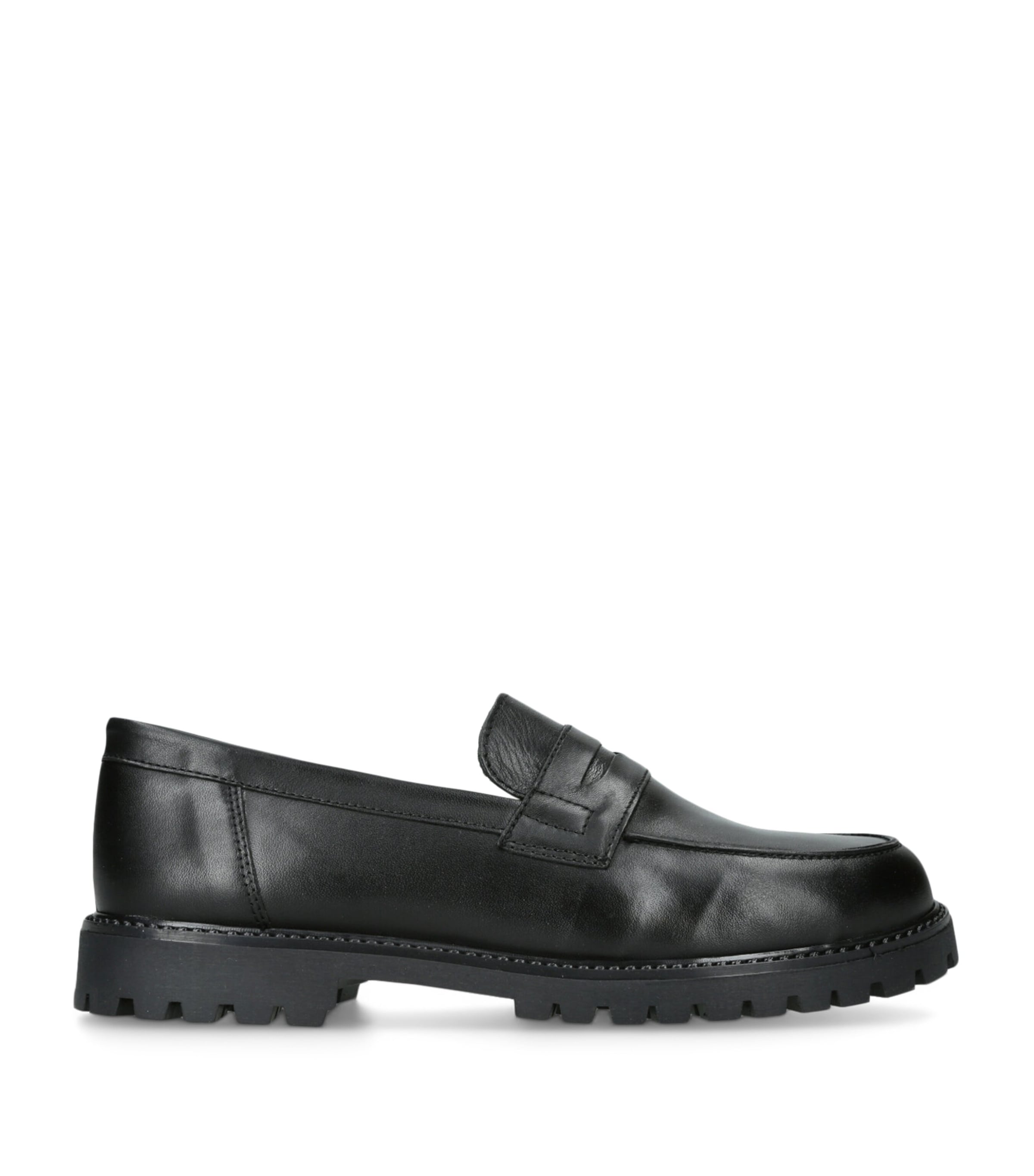 papouelli Leather Maximus Loafers Black Image 1