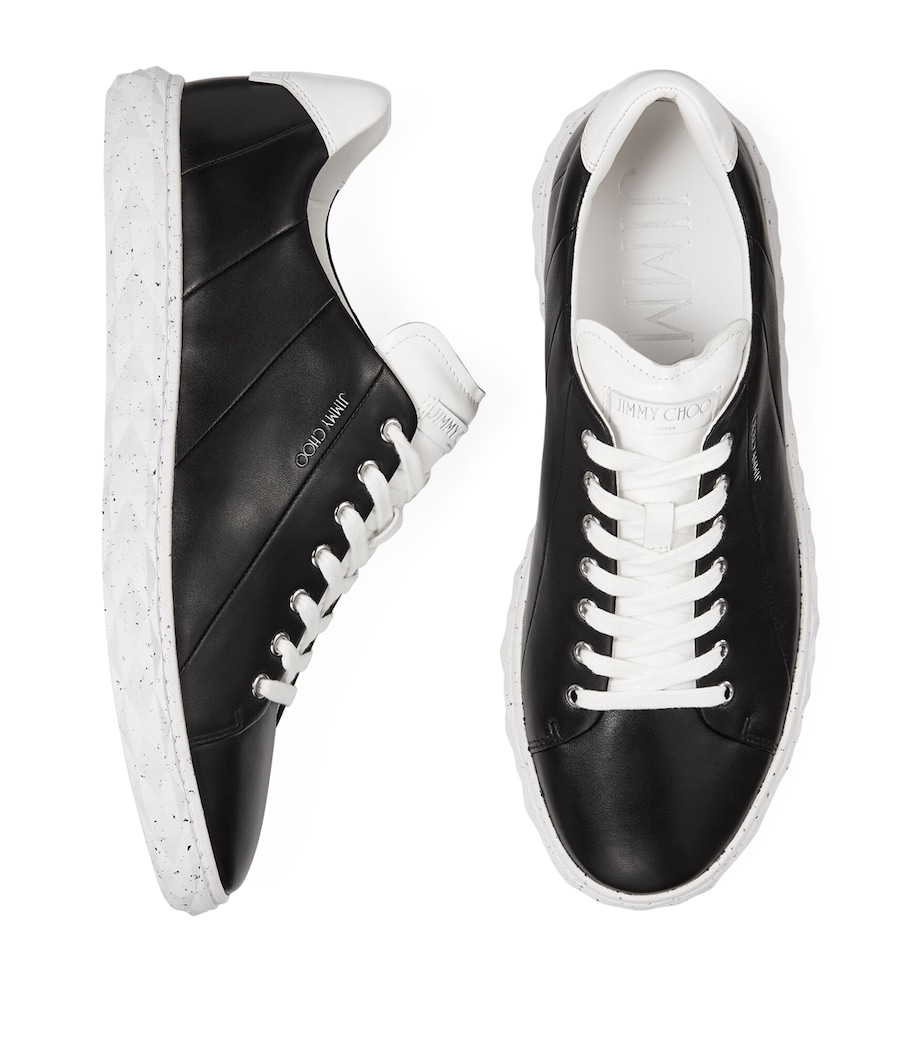 Diamond Light Leather Sneakers V BLACK Image 3