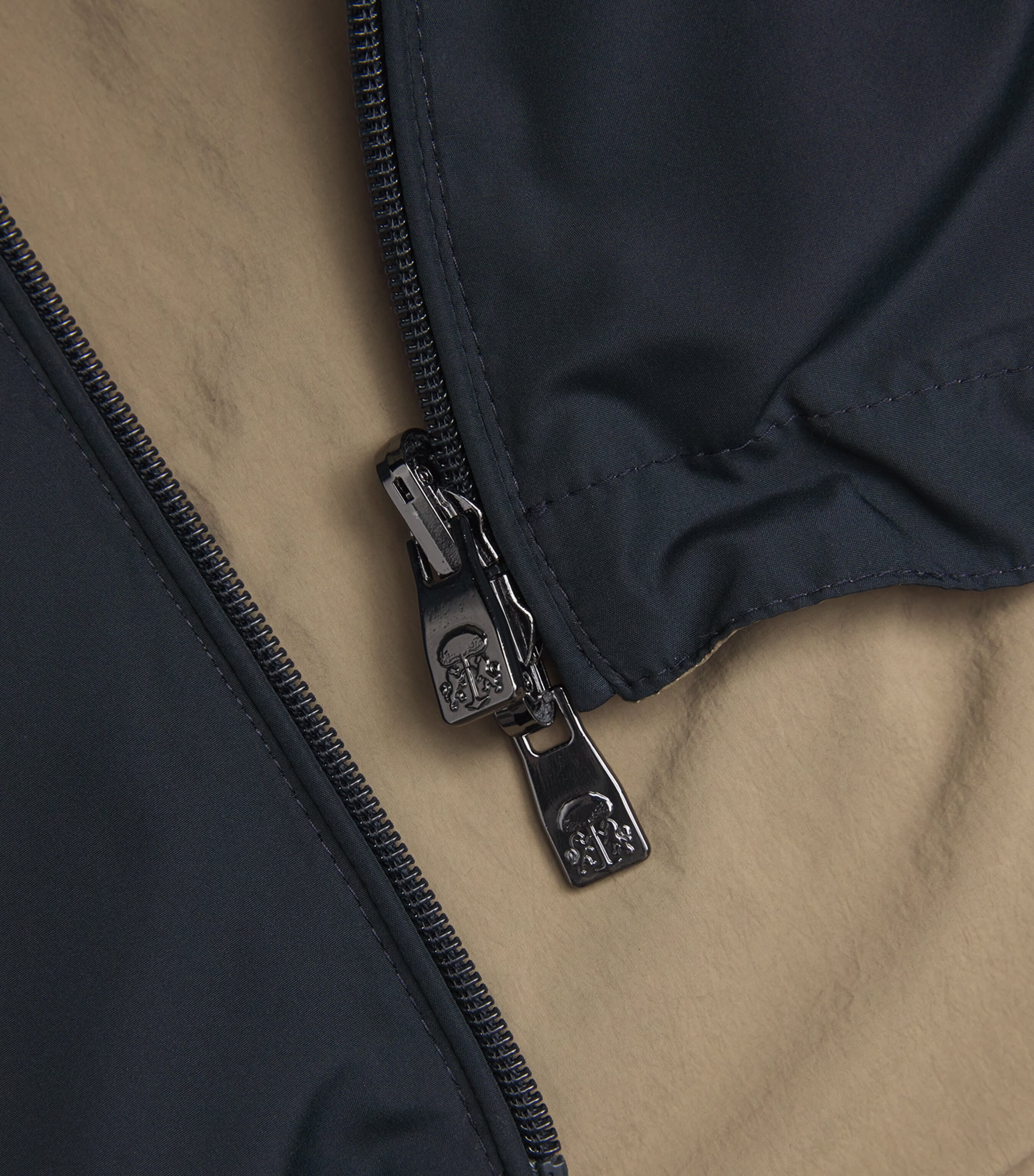 Reversible Zip-Up Jacket 001 NAVY BLUE Image 5