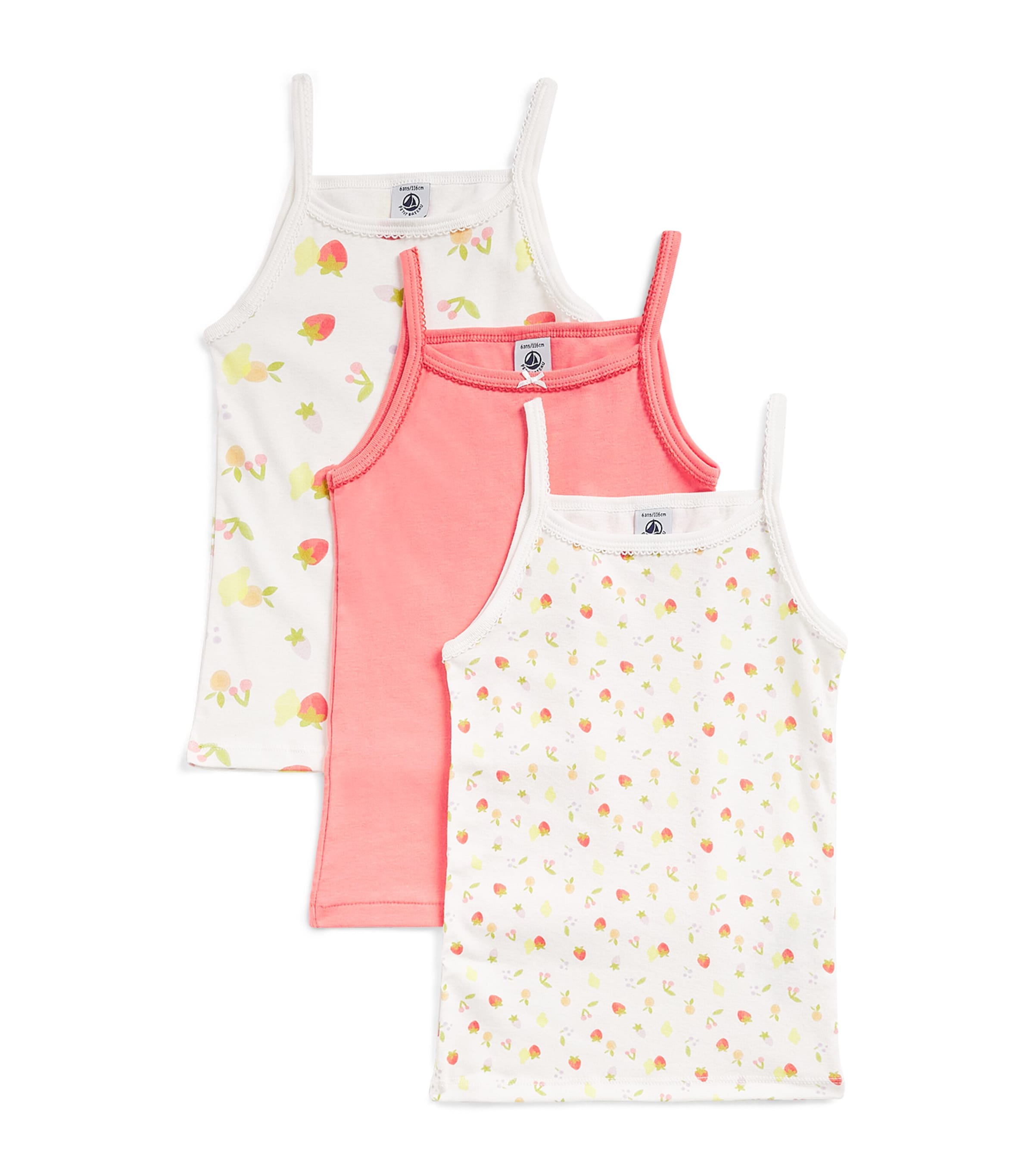Petit Bateau Set of 3 Organic Cotton Tank Tops (4-10 Years) Variante Image 1