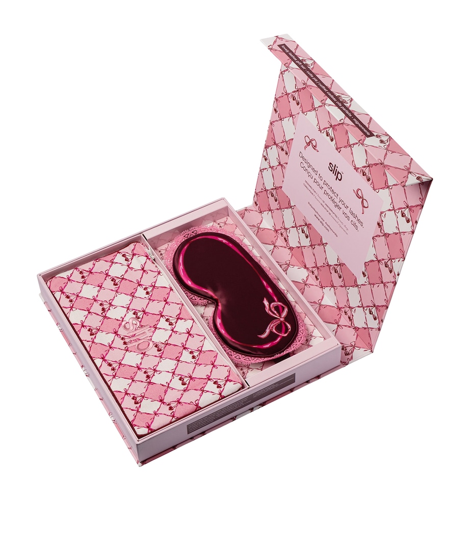 Mulberry Silk Contour Sleep Mask and Travel Pouch CUTIE PIE Image 4