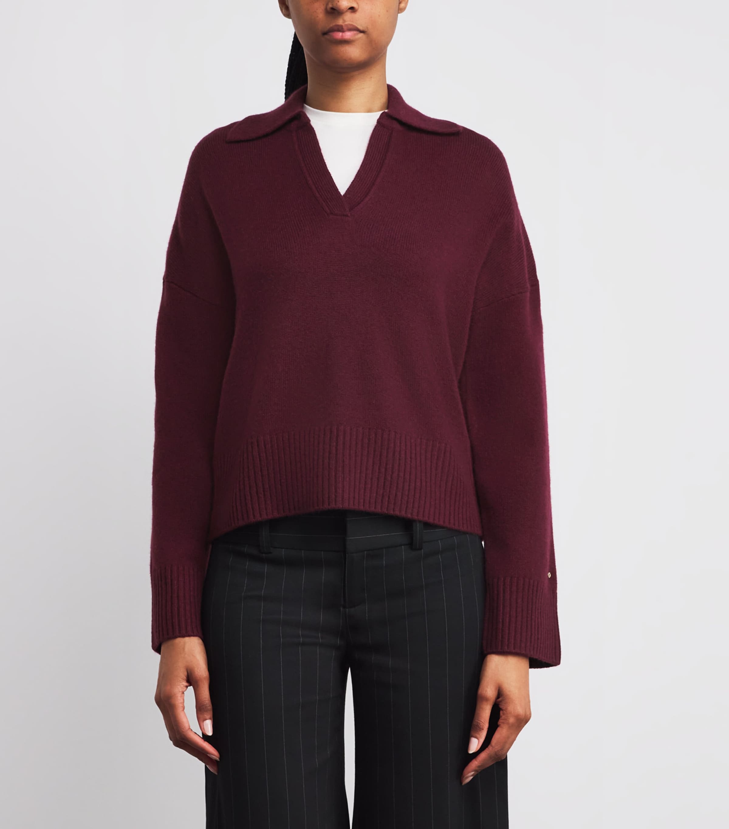 Wool-Blend Sweater BURGUNDY Image 3