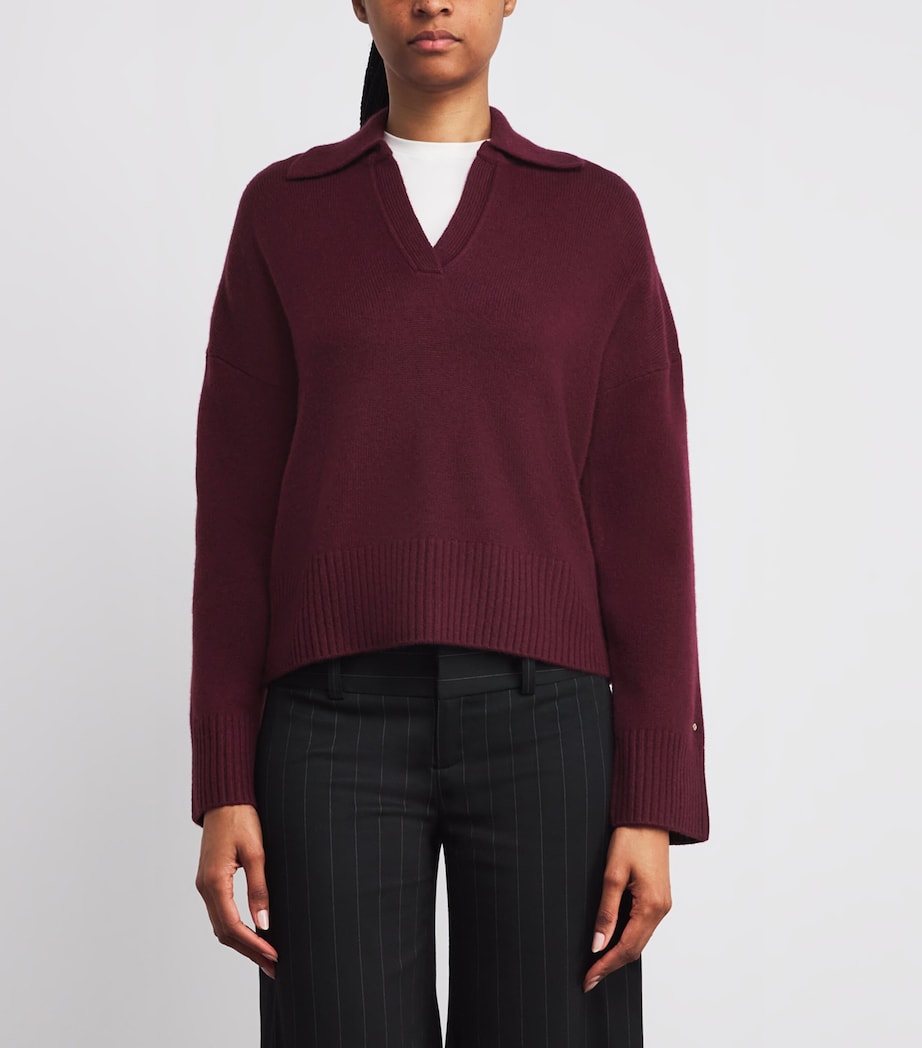 Wool-Blend Sweater BURGUNDY Image 3