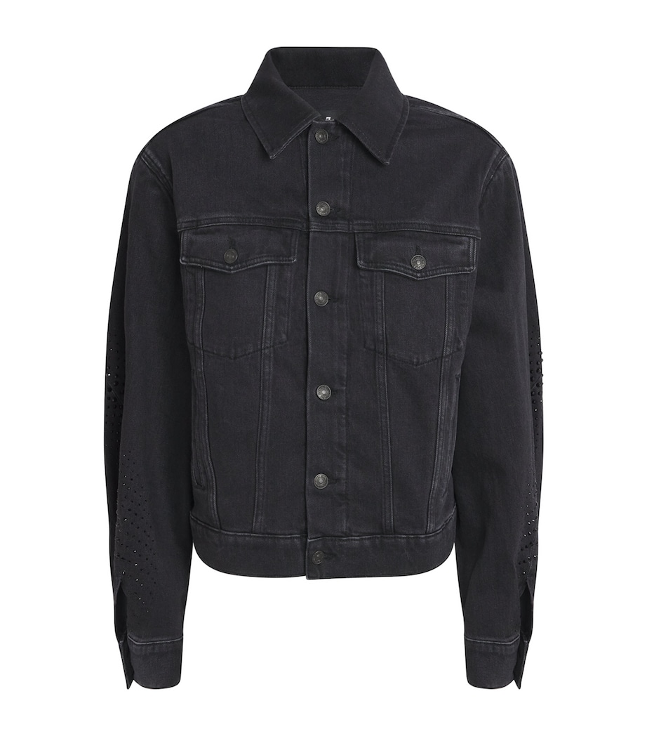 Embellished Twisted Denim Jacket THUNDER STORM Image 1