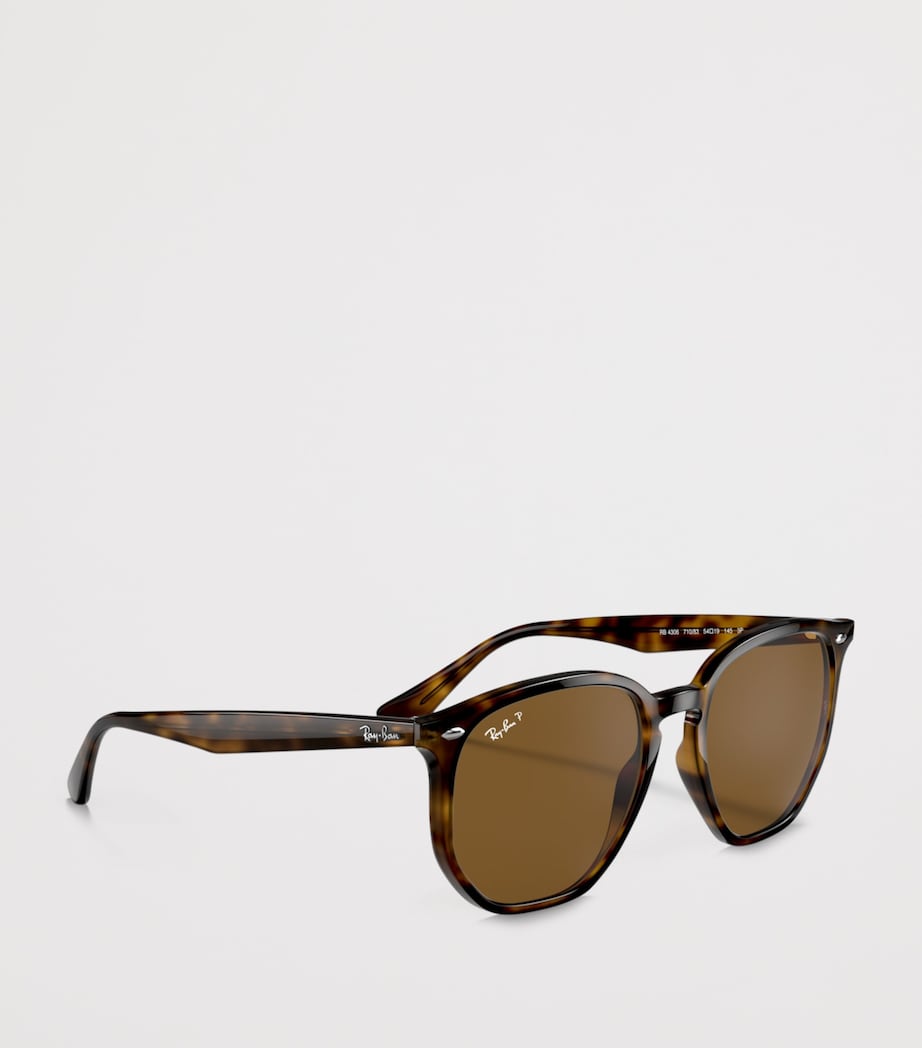 Ray-Ban Tortoiseshell Irregular Sunglasses Image 6