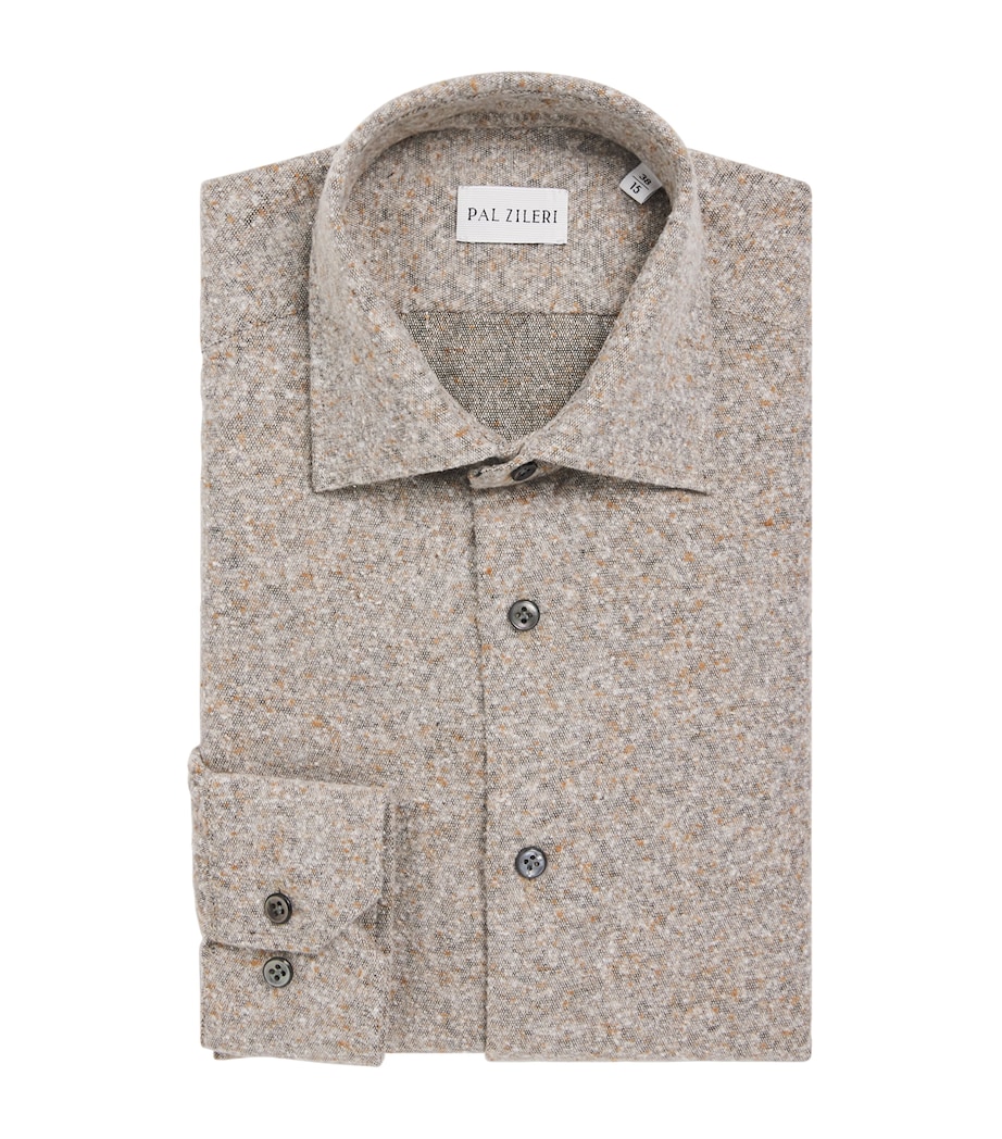 Cotton-Silk-Blend Shirt 25 GREY Image 1