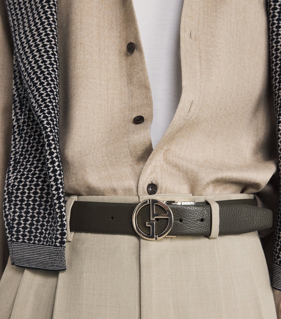 Palladium-Plated GA Logo Belt Buckle 8GA11 Image 3