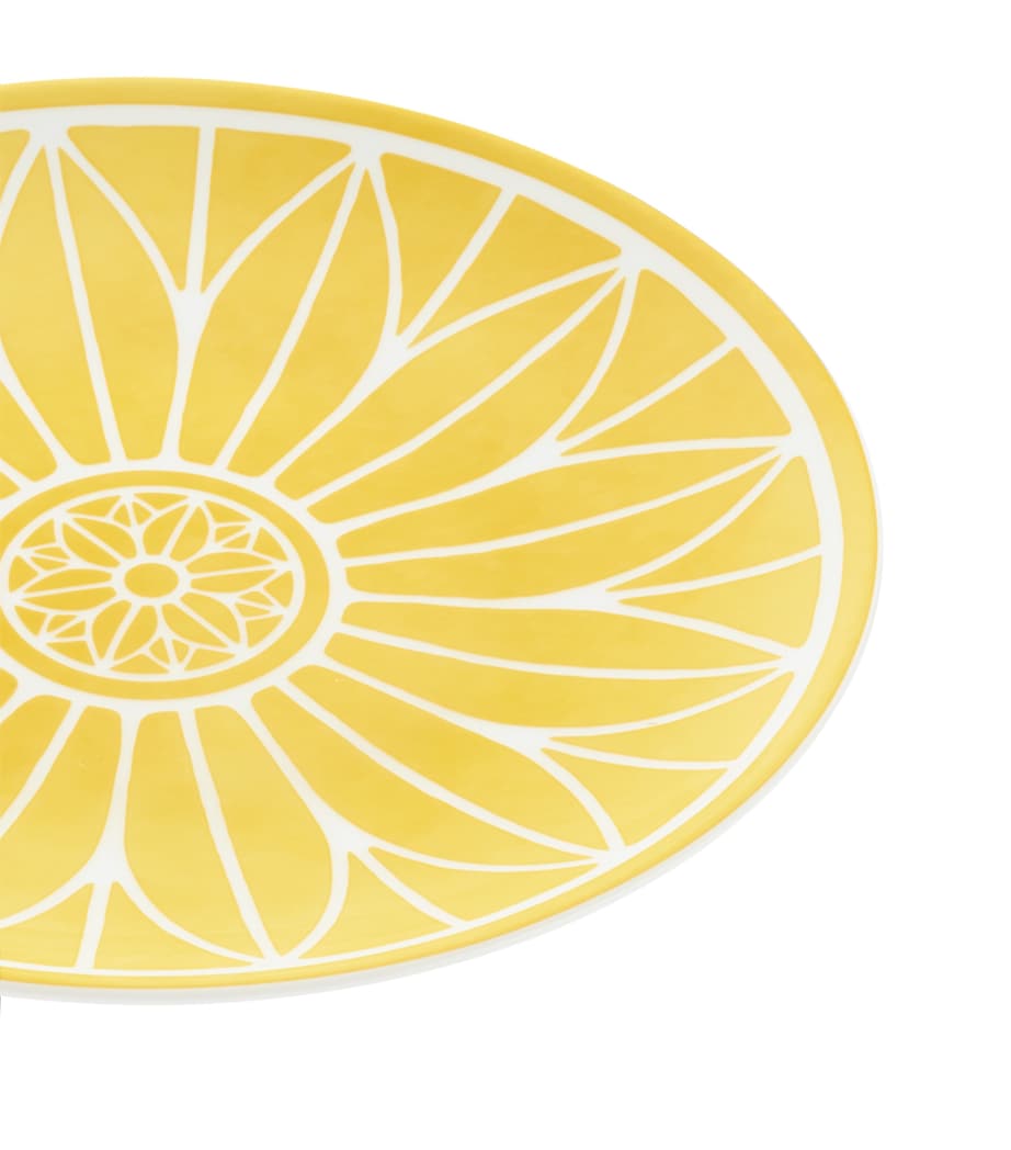 Christofle Porcelain Malmaison Riviera Bread Plate (16cm) White/yellow Image 3
