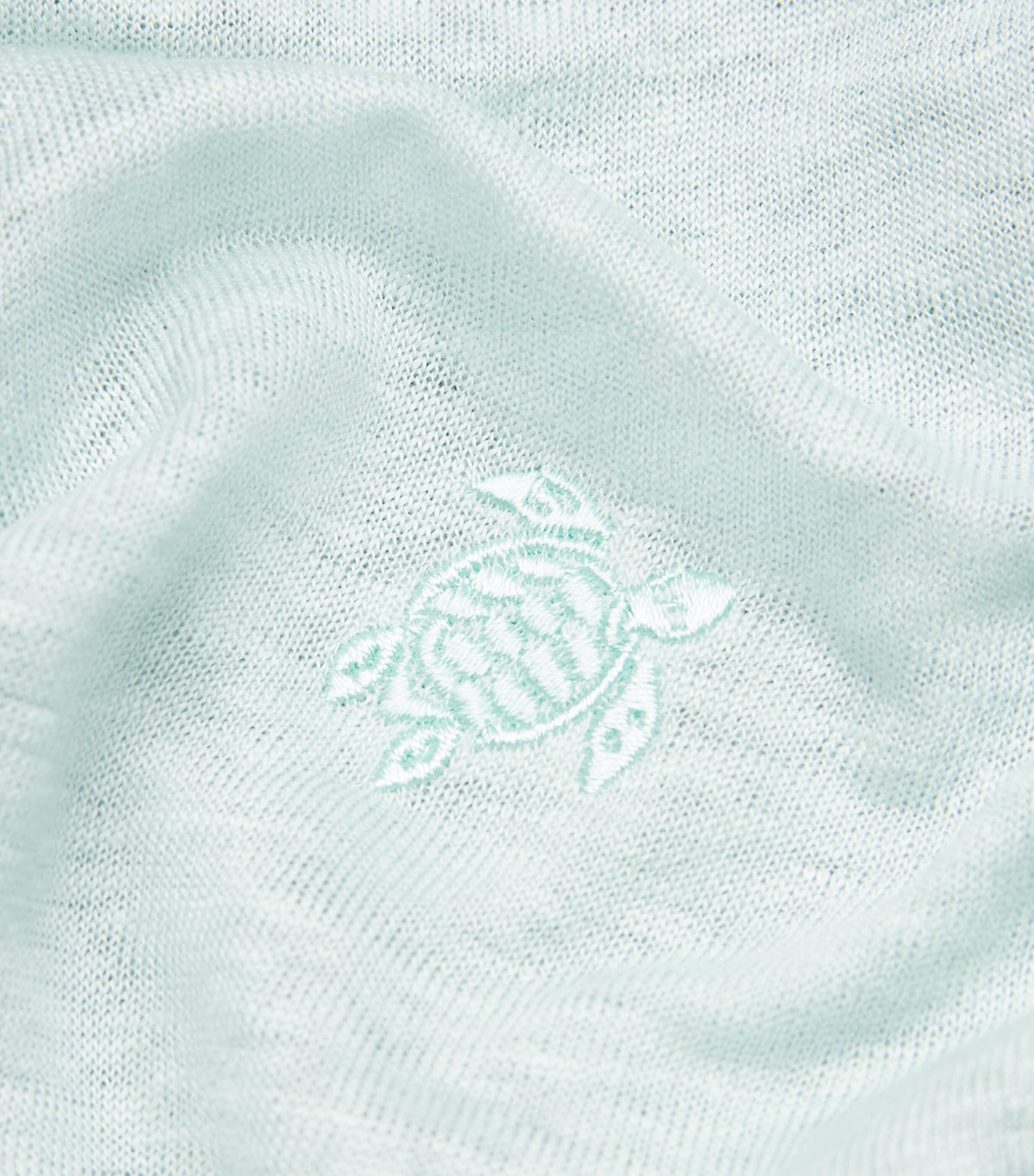 Linen Pyramid Polo Shirt 315-PACIFIC Image 5